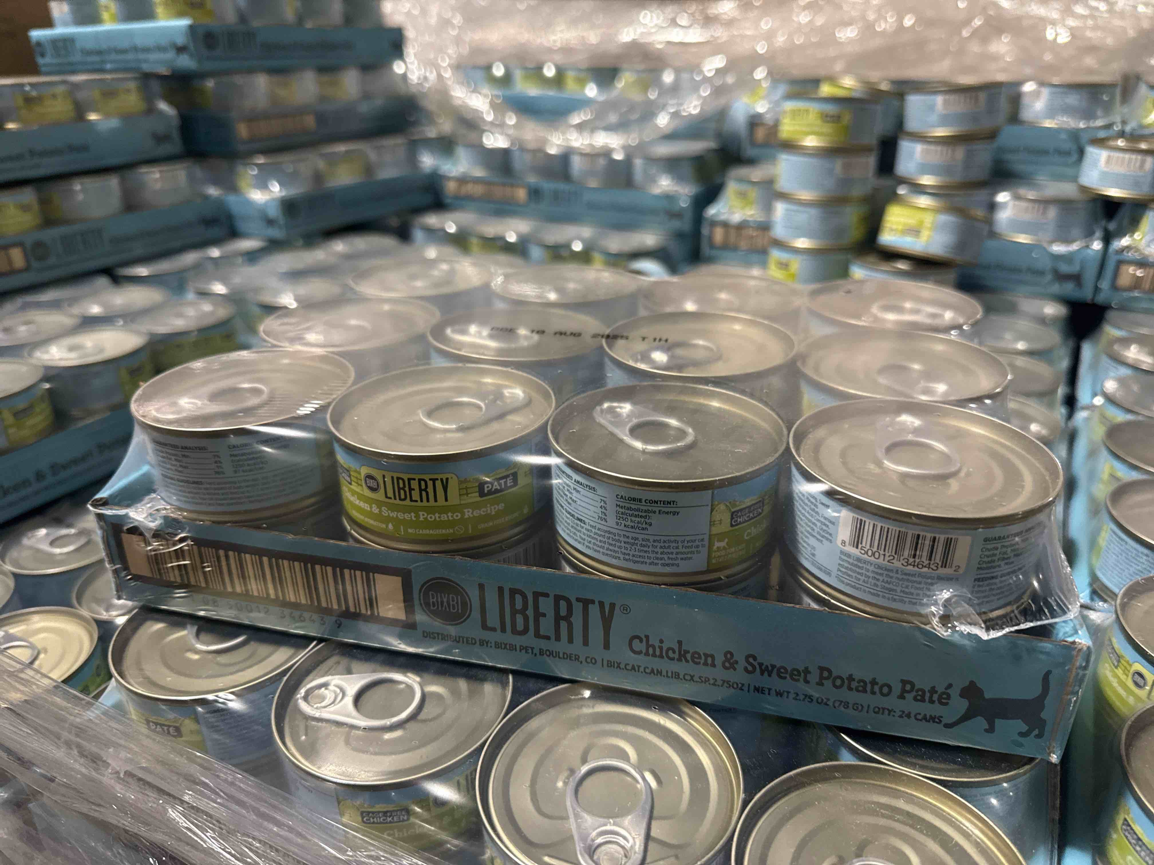 BIXBI Liberty Canned Wet Food - Grain Free, Chicken Pate Recipe with Sweet Potato, 2.75 Ounce (Pack of 24)