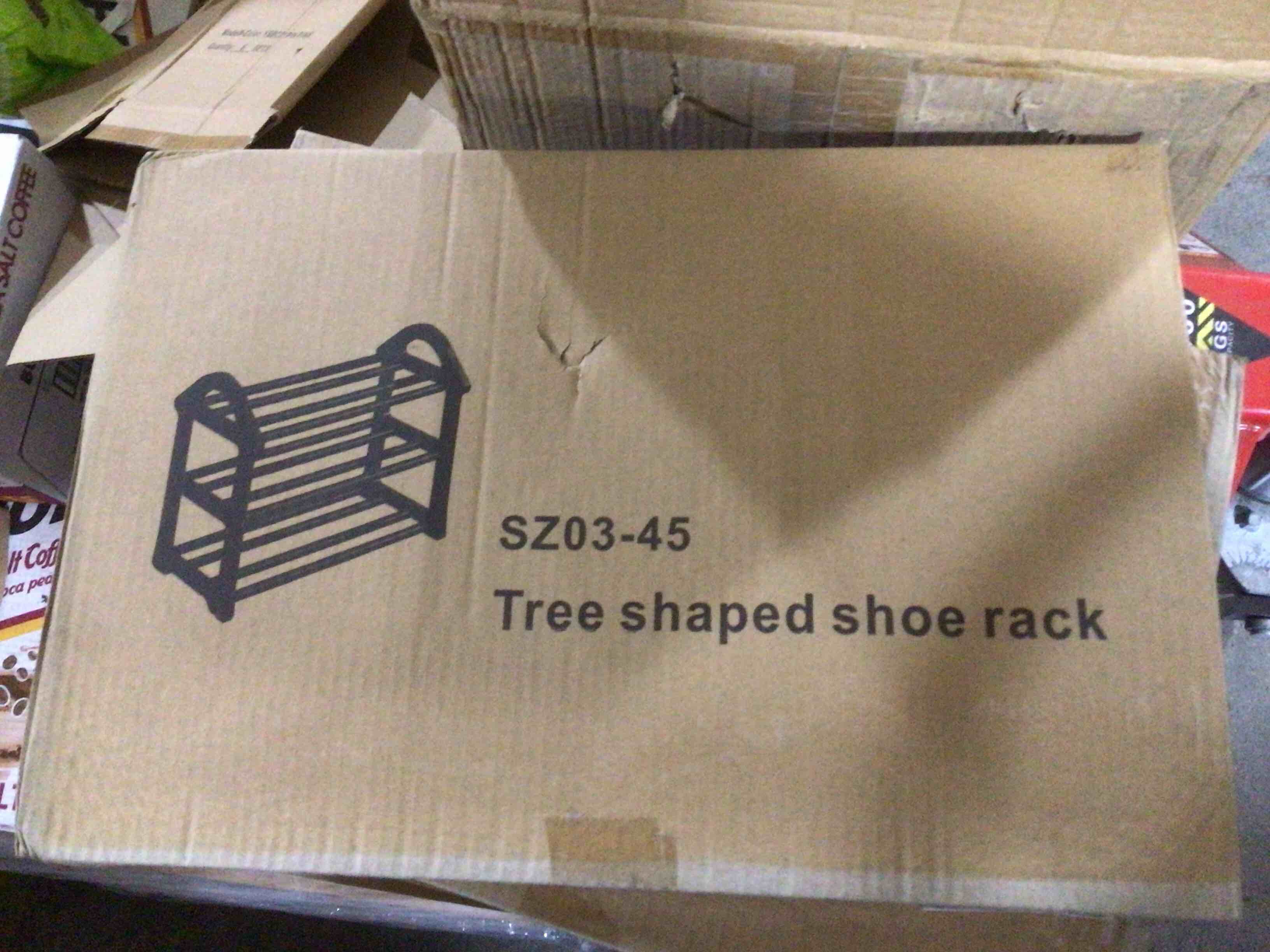 3 tier white shoe rack