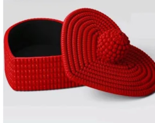 Beaded Heart Valentine's Decorative Box - Threshold™