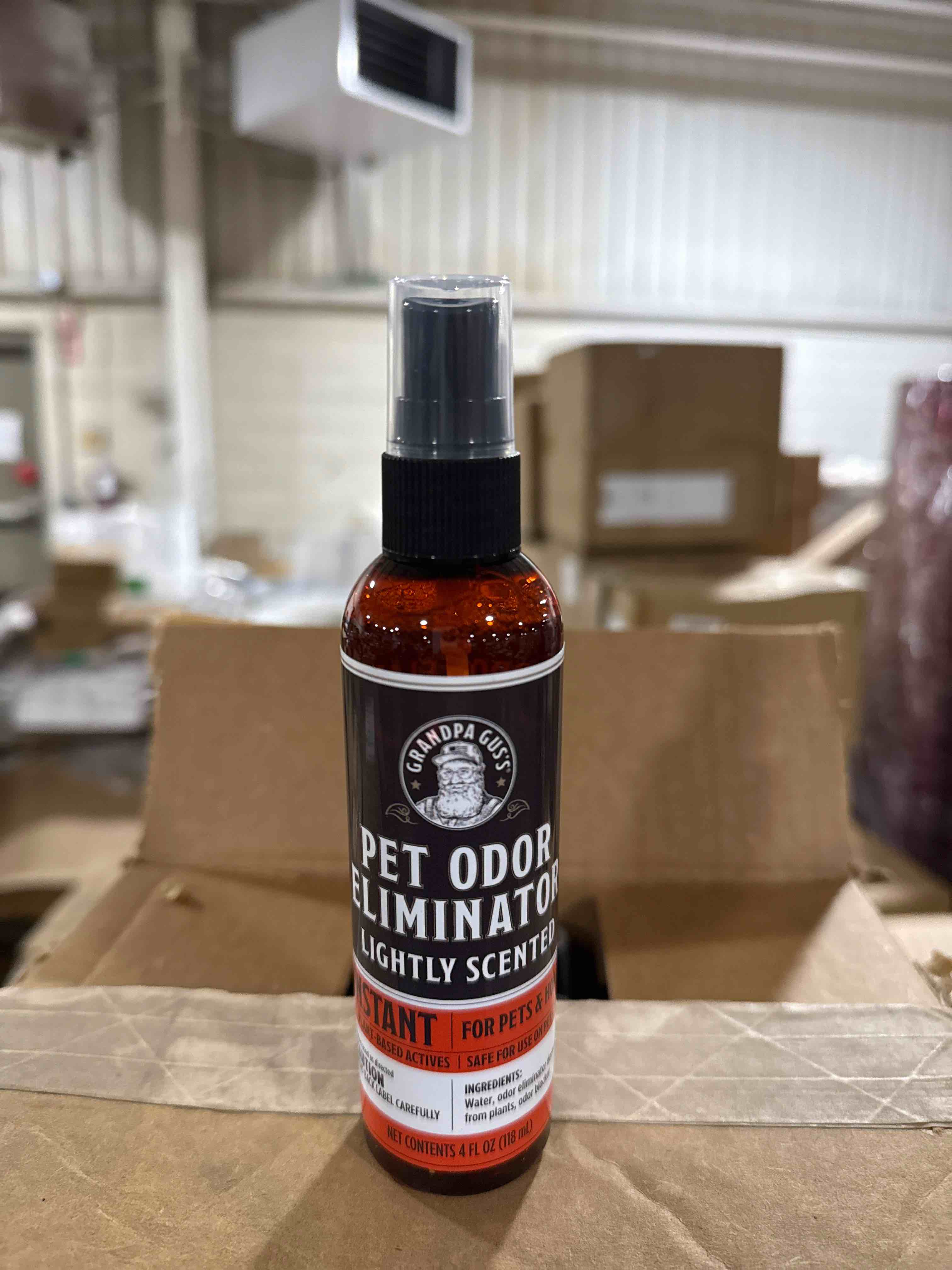 Grandpa Gus’s pet odor eliminator unscented 4 ounce