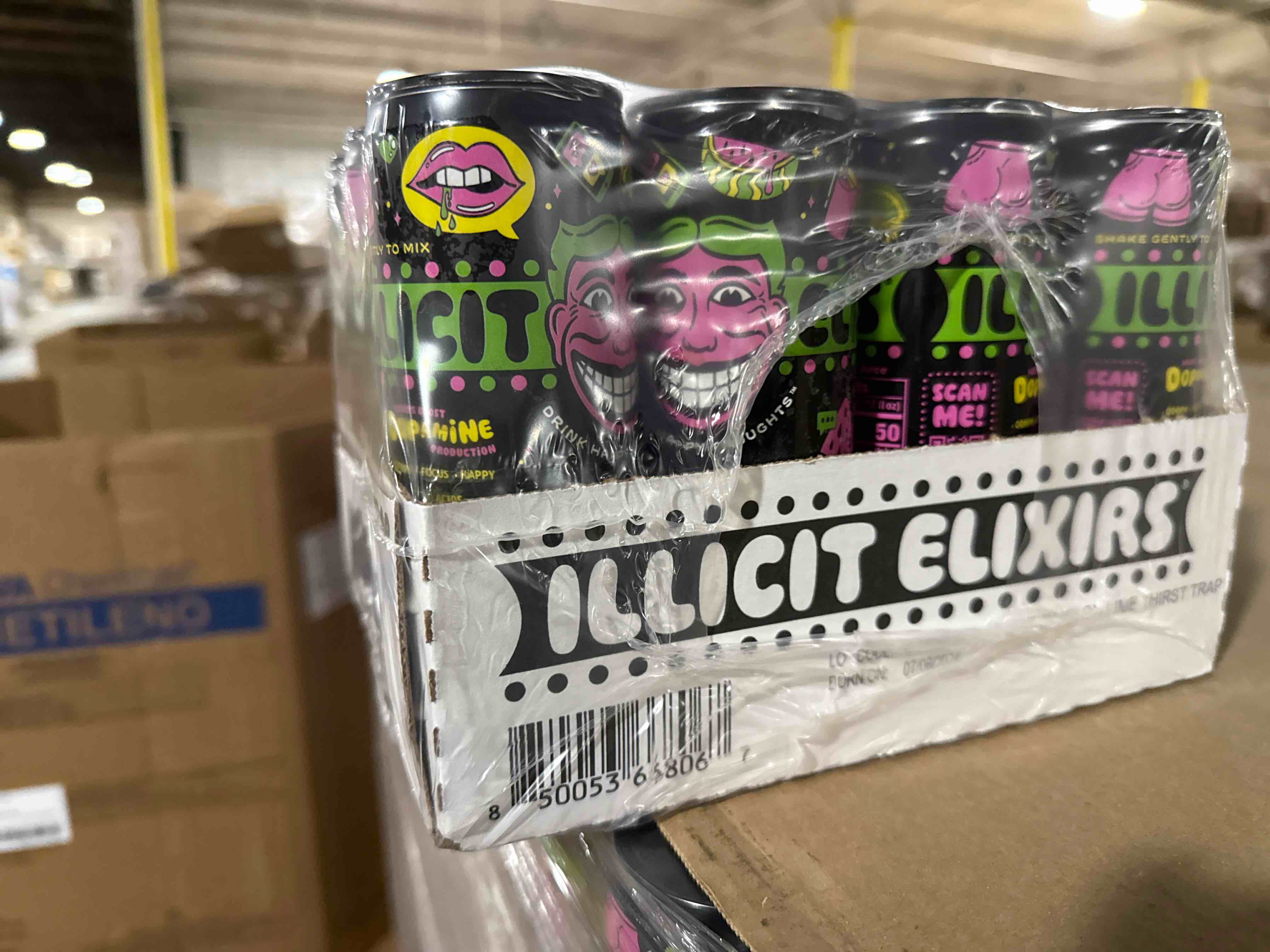 Illicit Elixir watermelon, thirst trap- Sparkling Juice Drink - Supports Dopamine Production - 12 Pack - 12 Oz Cans