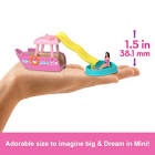 Barbie Mini BarbieLand Playsets with Toy Vehicle & 1.5-inch Doll, Dream Boat with Color-Change Surprise