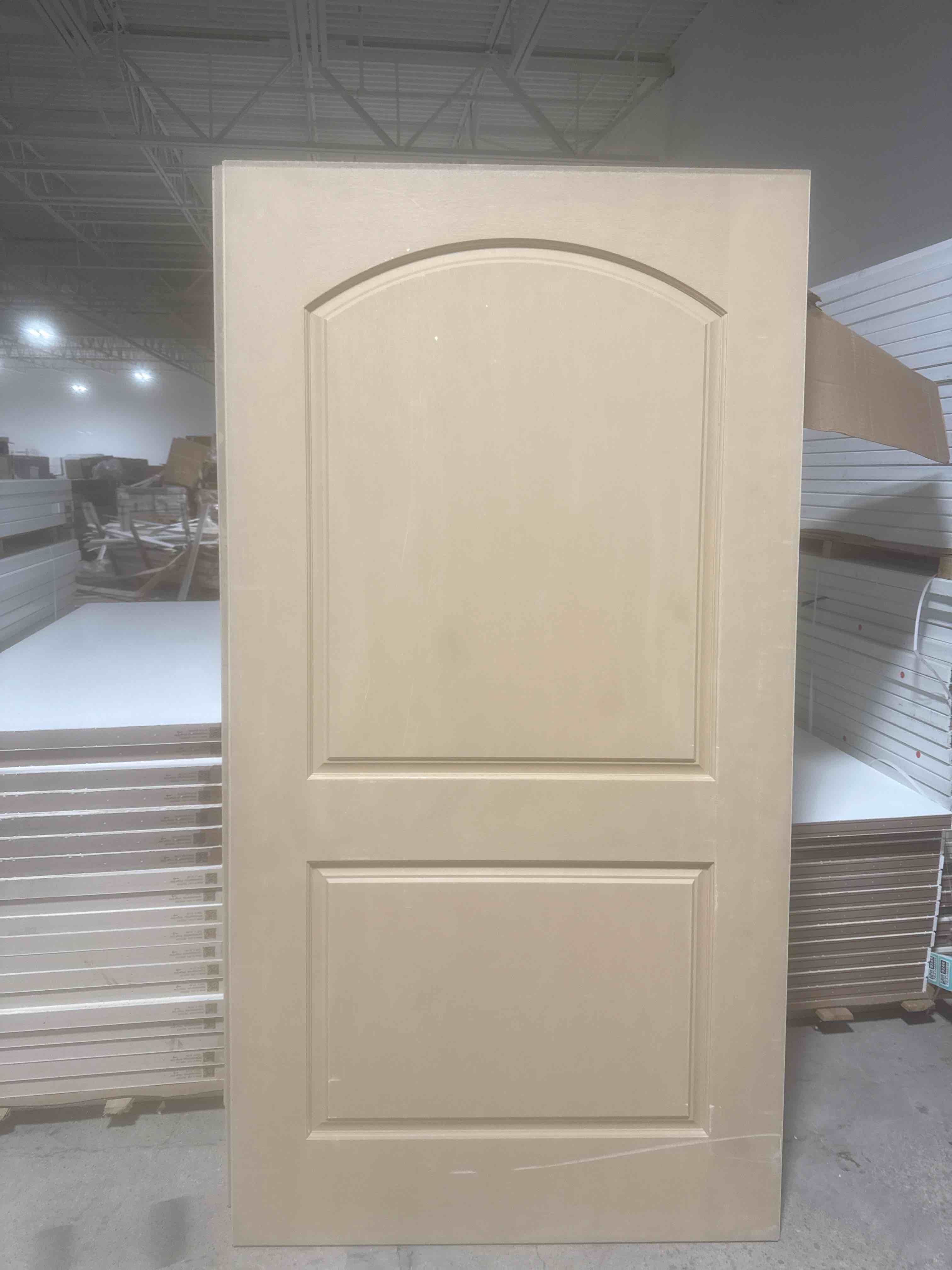 42” x 80” 2 panel exterior door slab oak