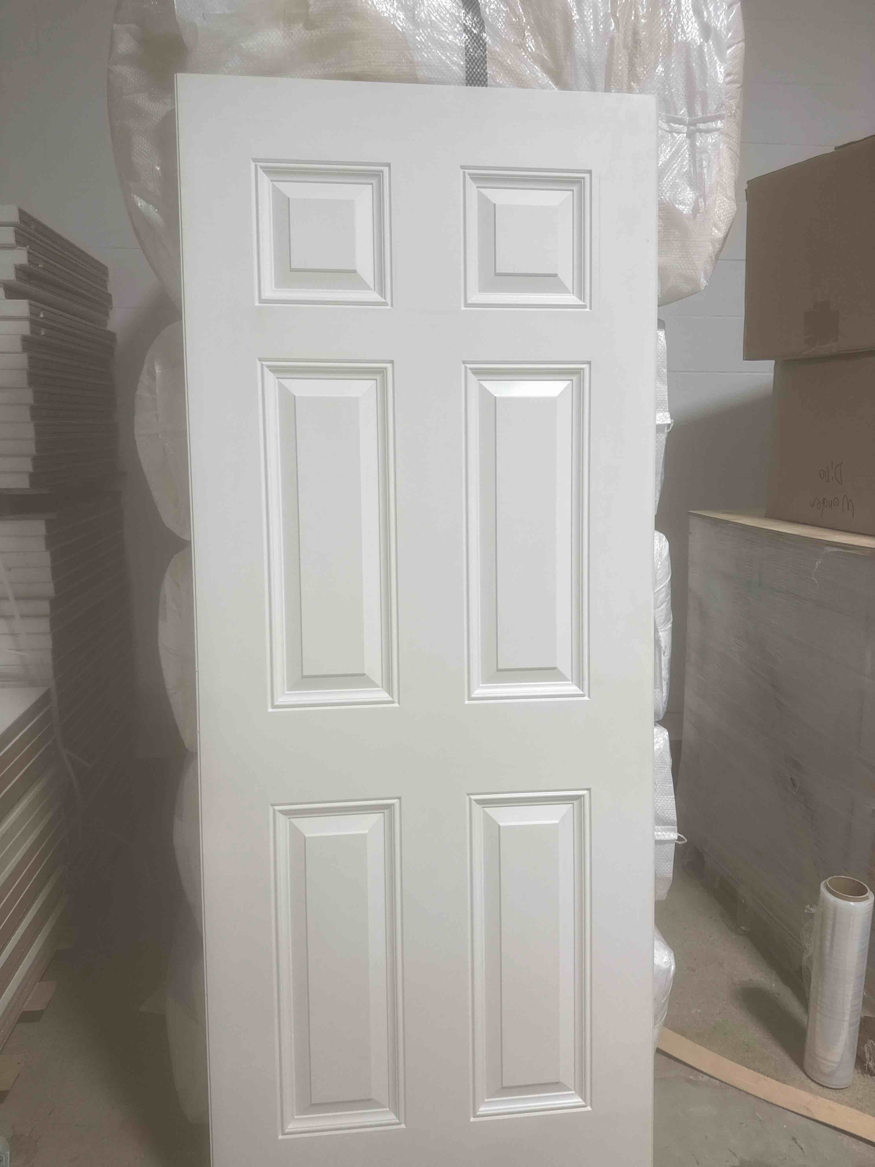 32” x 80” 6 panel exterior door slab 