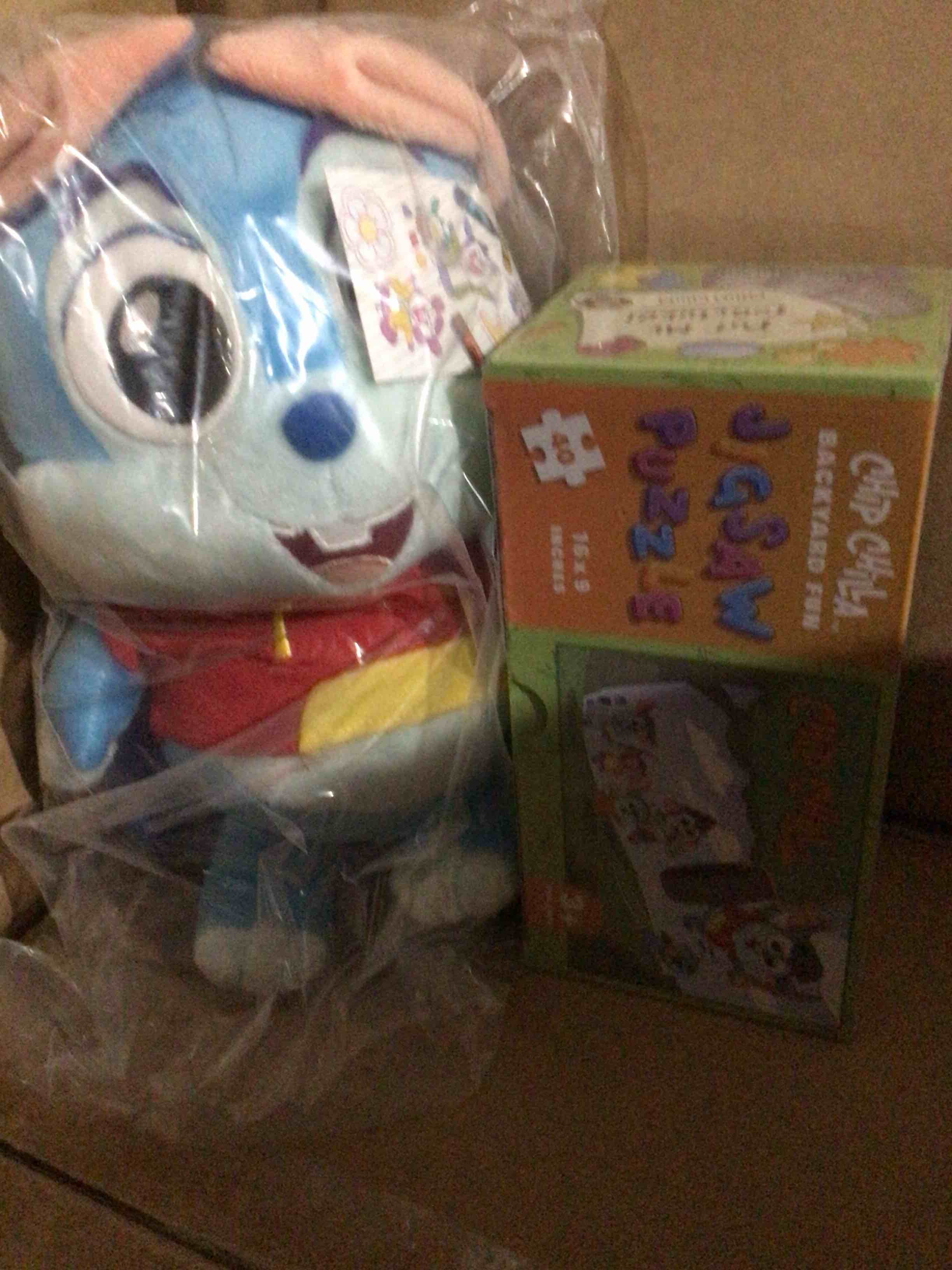 plush chip and jigsaw 40pc puzzle set