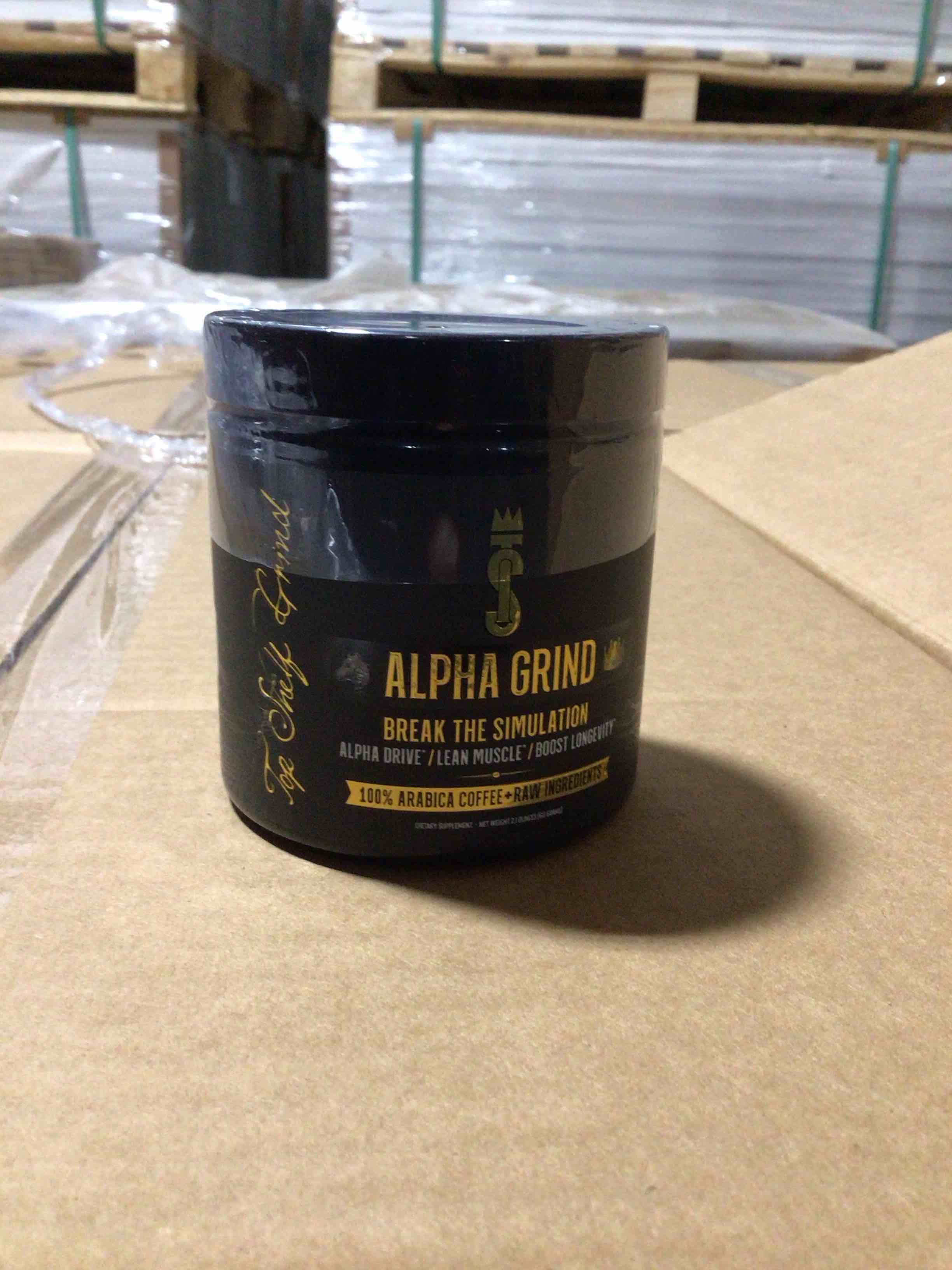 alpha grind 100% arabica coffee+raw ingredients (exp 09/2027) 