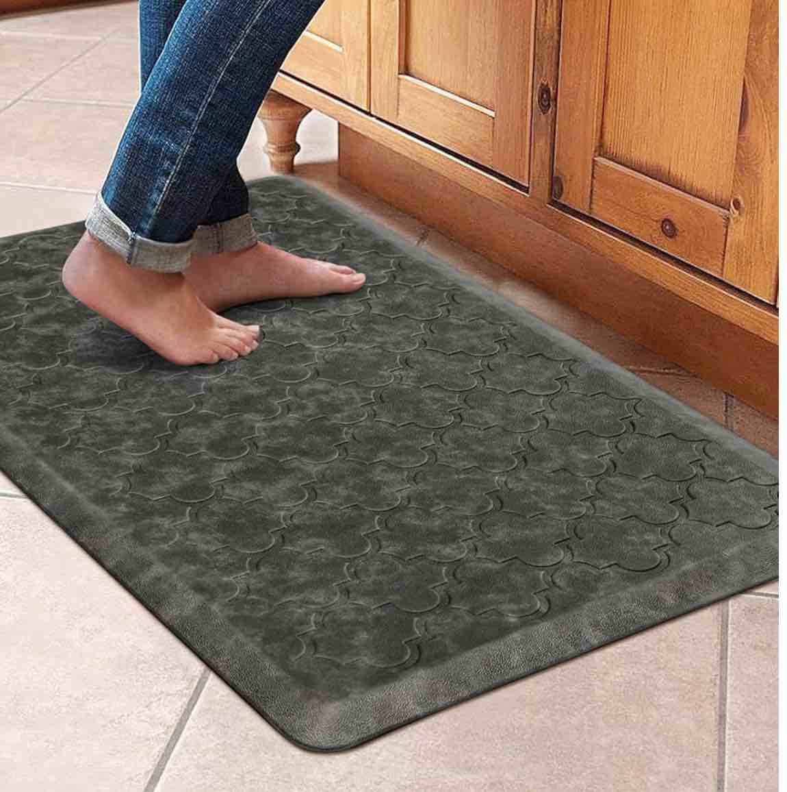 WISELIFE Kitchen Mat and Rugs Cushioned Anti Fatigue Floor Mat, Non Slip Waterproof,Heavy Duty Foam Standing Mat for Kitchen,Floor,Home,Office,Desk,Sink,Laundry