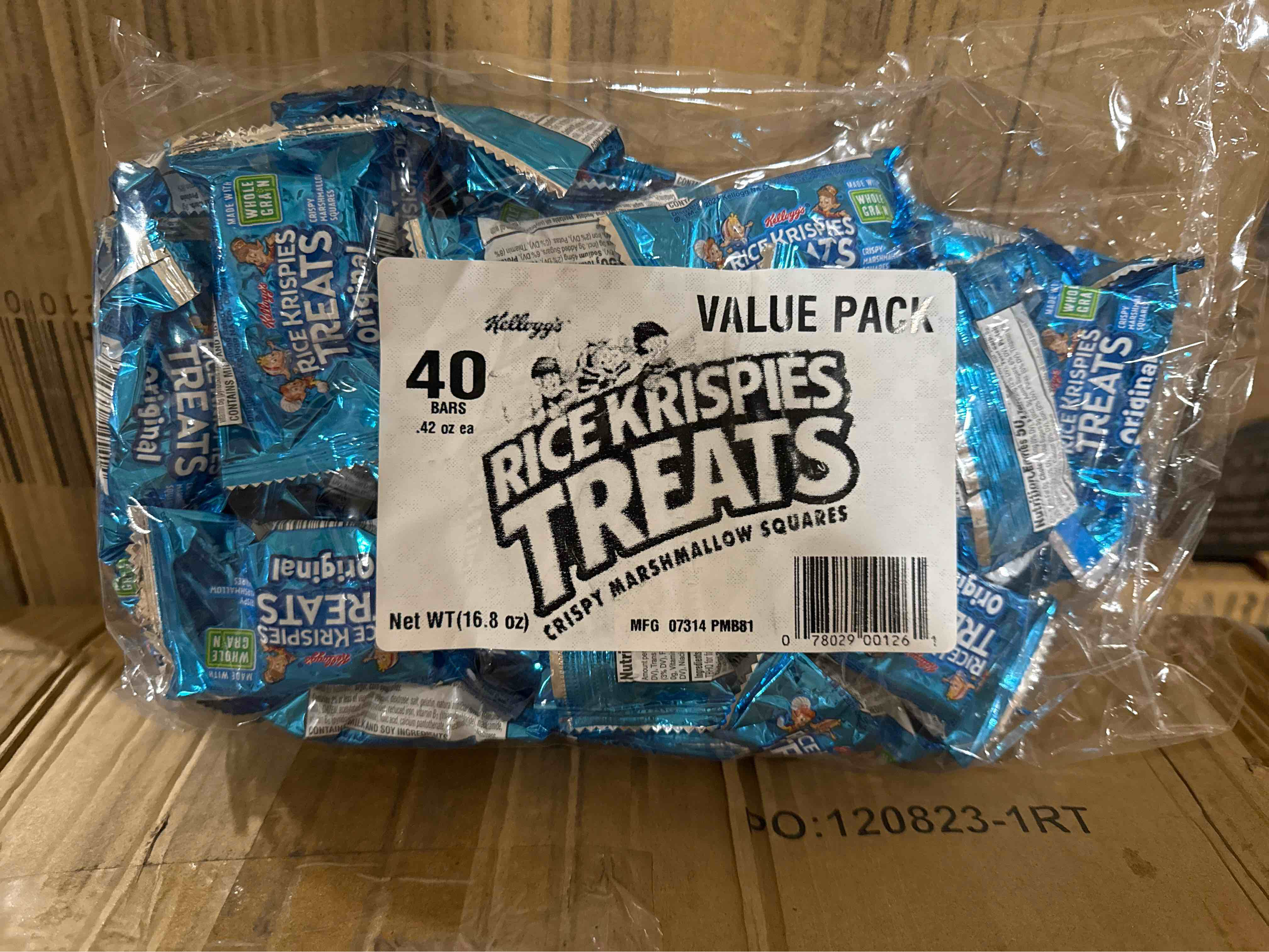 kellogg’s Rice Krispies treats .42oz 40 count 