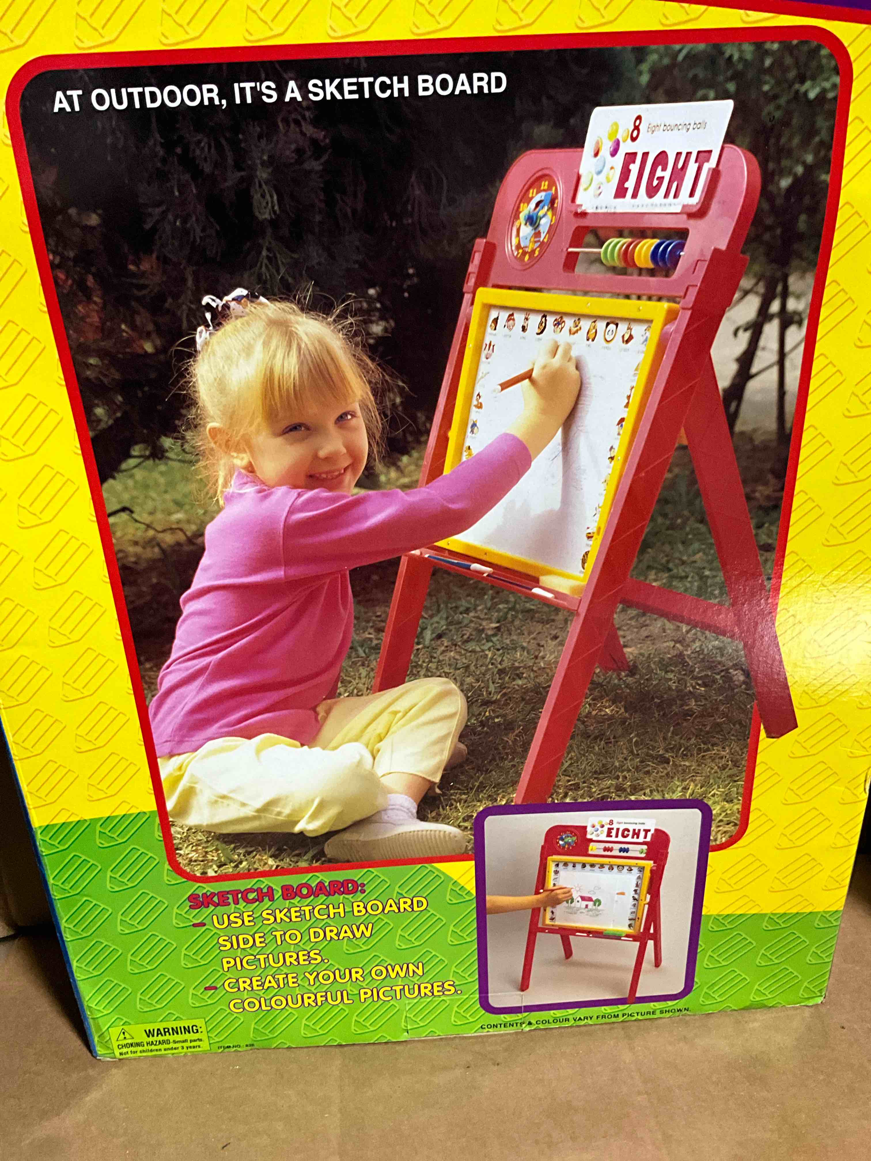 2 in 1 Flip & Draw, Sketching & Writing Board on Stand 