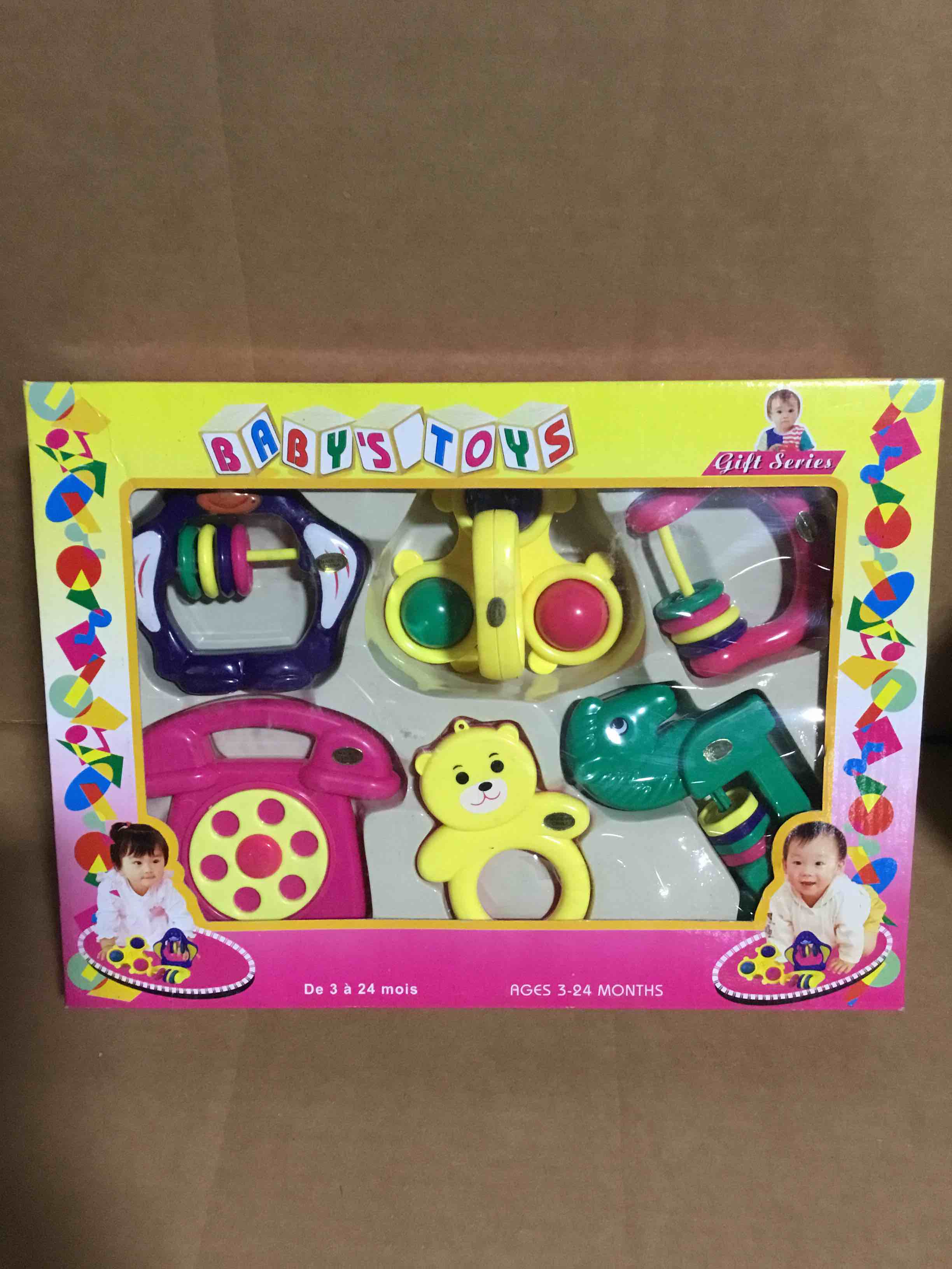 baby’s toys 6 pieces gift series, ages 3-24 months