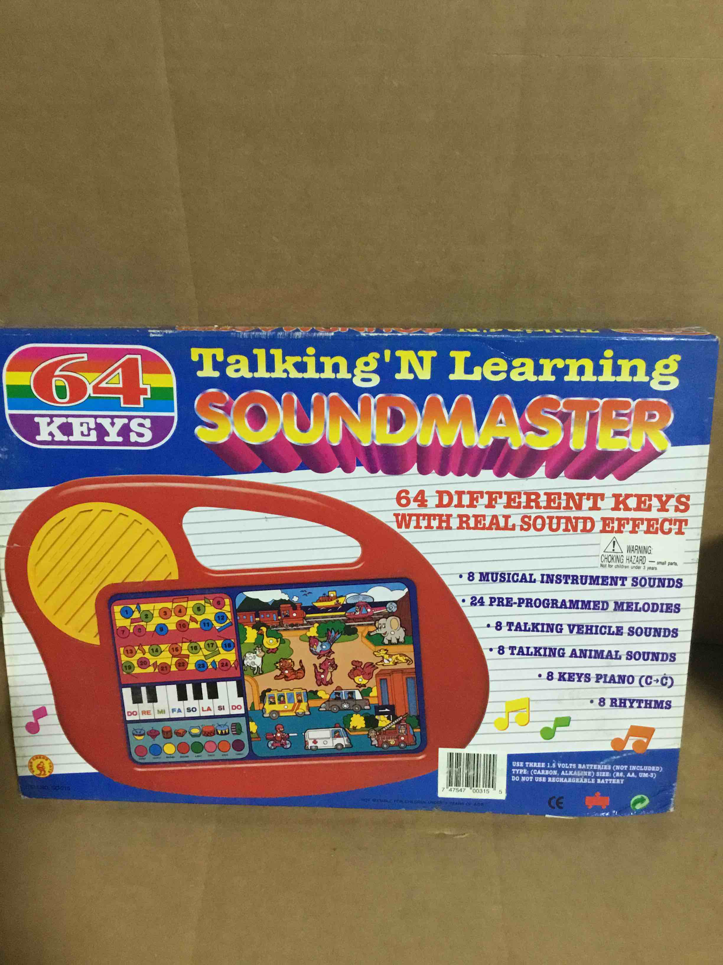 Talking’N Learning Sound Master, 64 Different Keys With Real Sound Effect