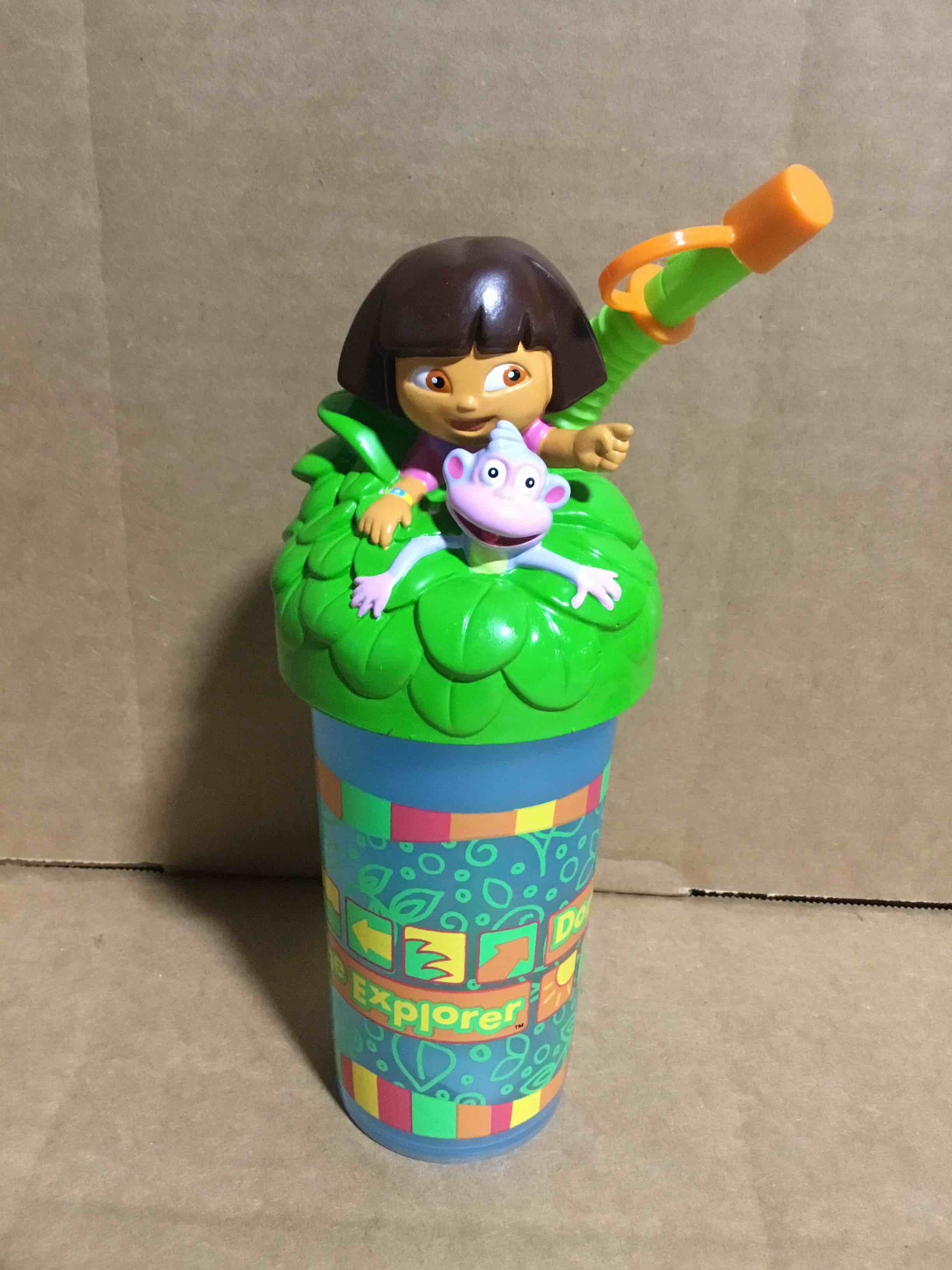 Dora The Explorer - Glass With Straw
