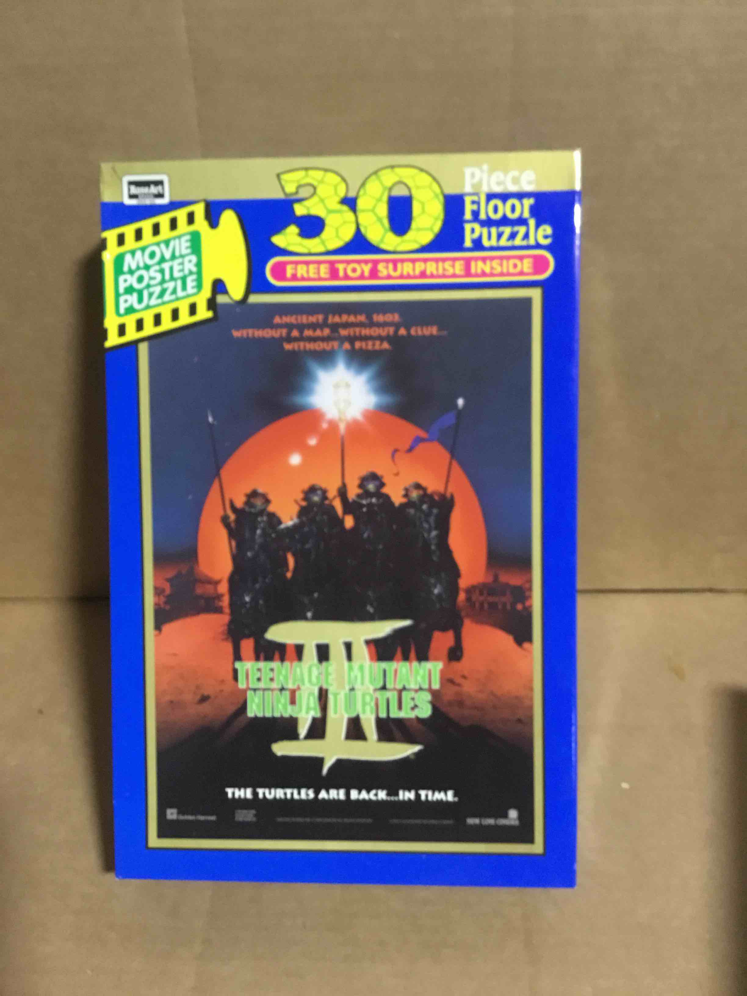 Vintage Tmnt Iii Movie Poster Puzzle Teenage Mutant Ninja Turtles Roseart