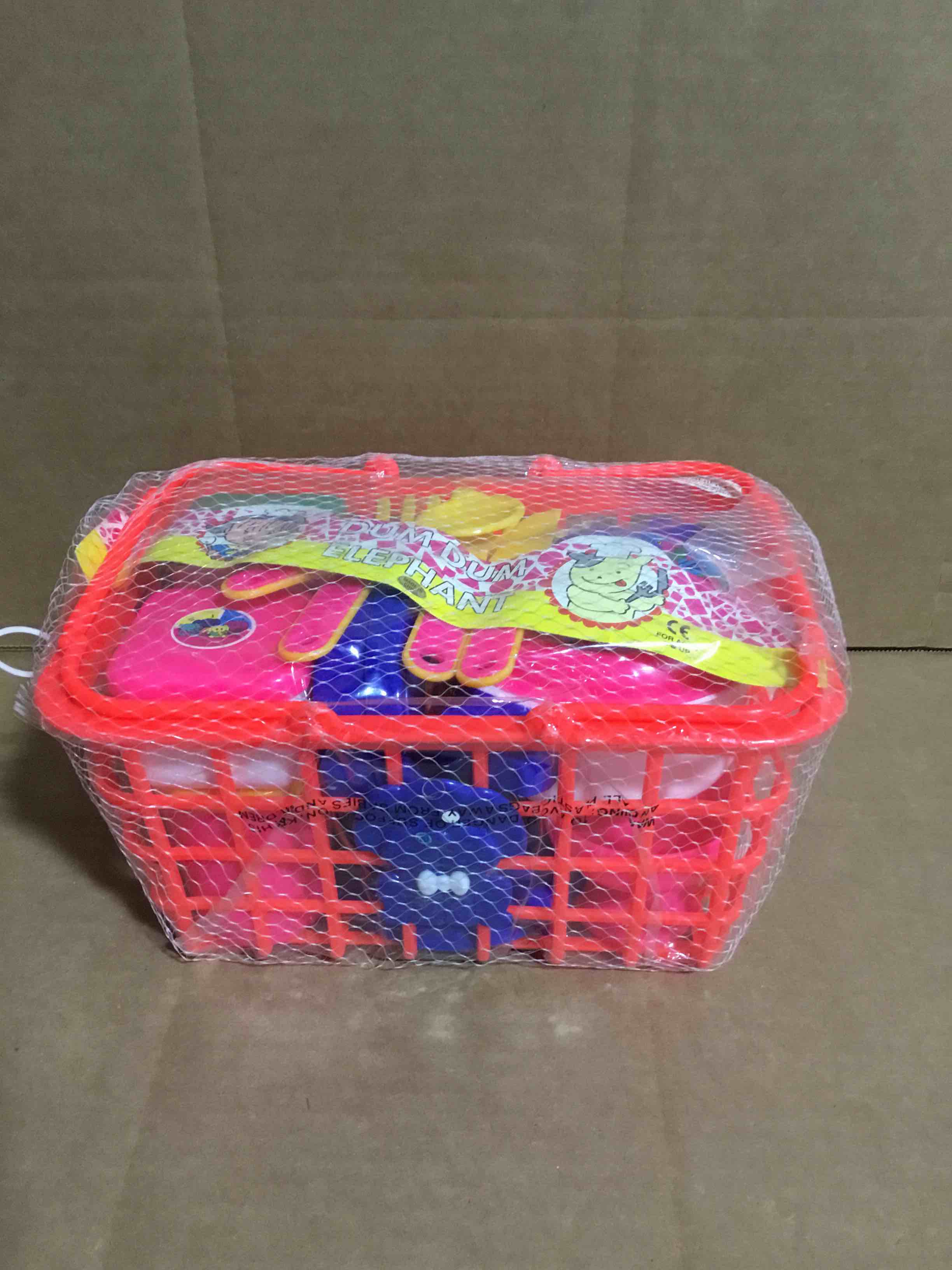 Shopping Basket With Play Food