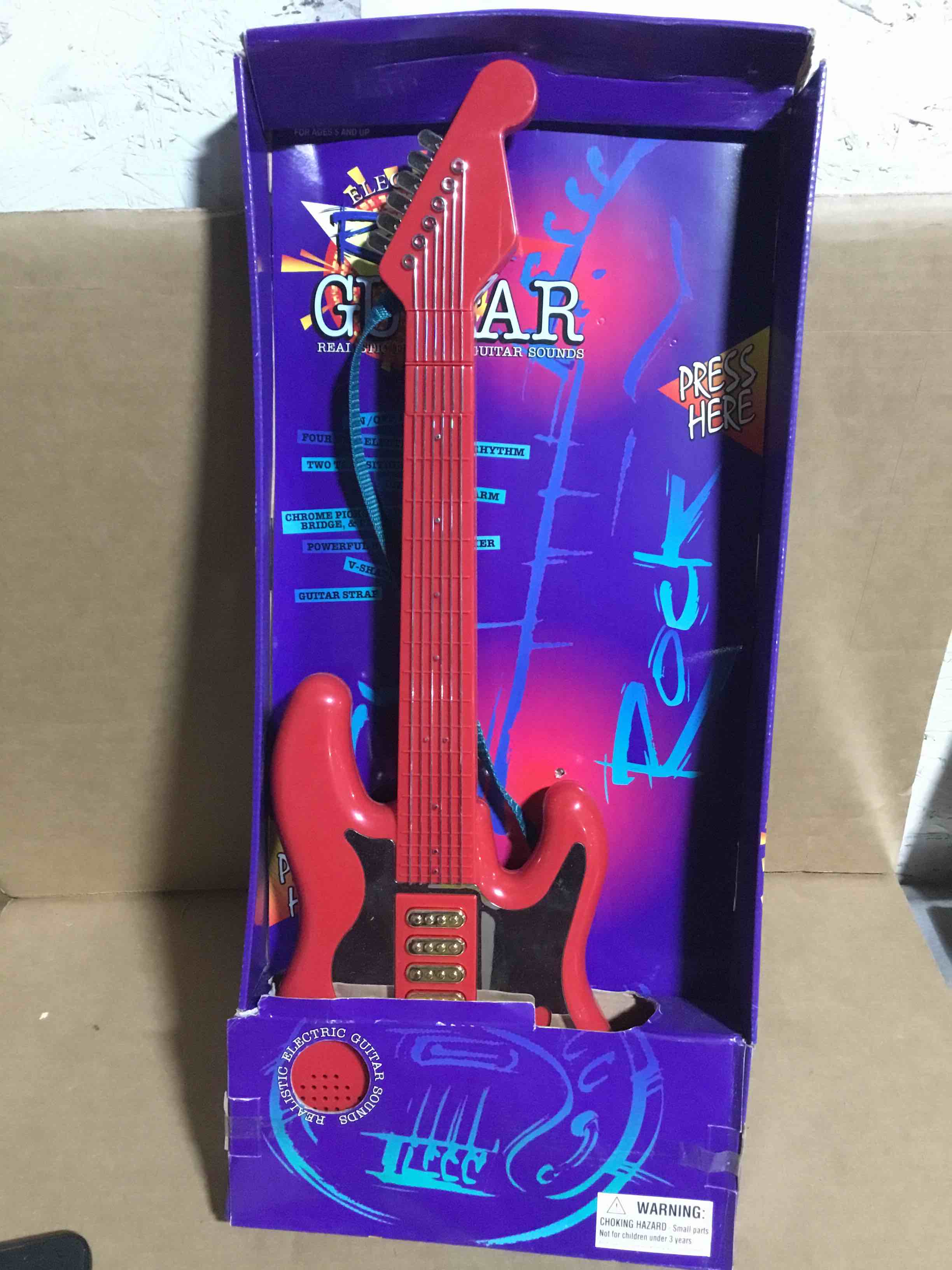 realistic kidsrock n roll guitar toy,  musical instrument