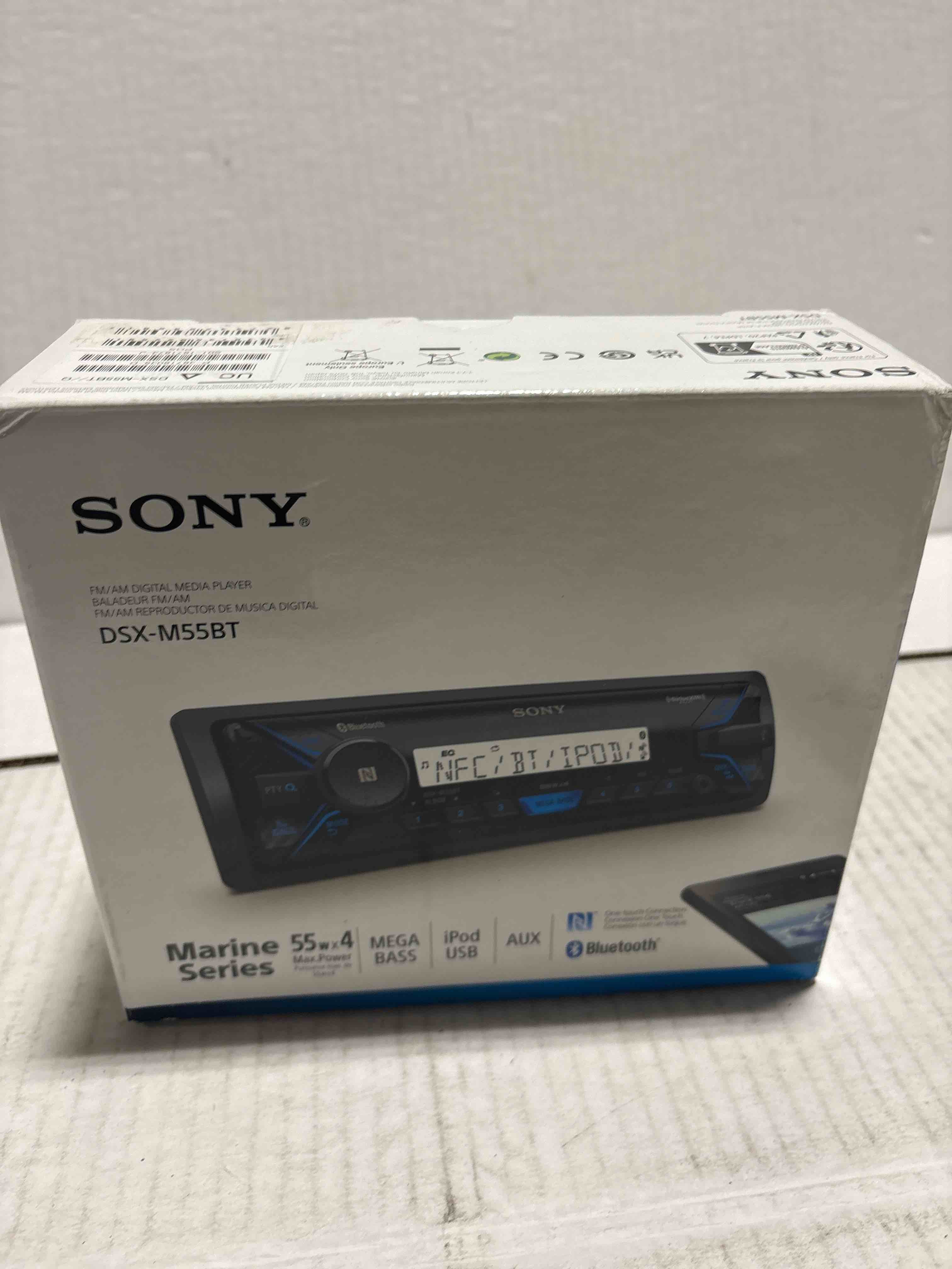 Condition photo showing Good Condition for Sony - MARINE In-Dash Digital Media Receiver with Bluetooth - Satellite Radio - Black