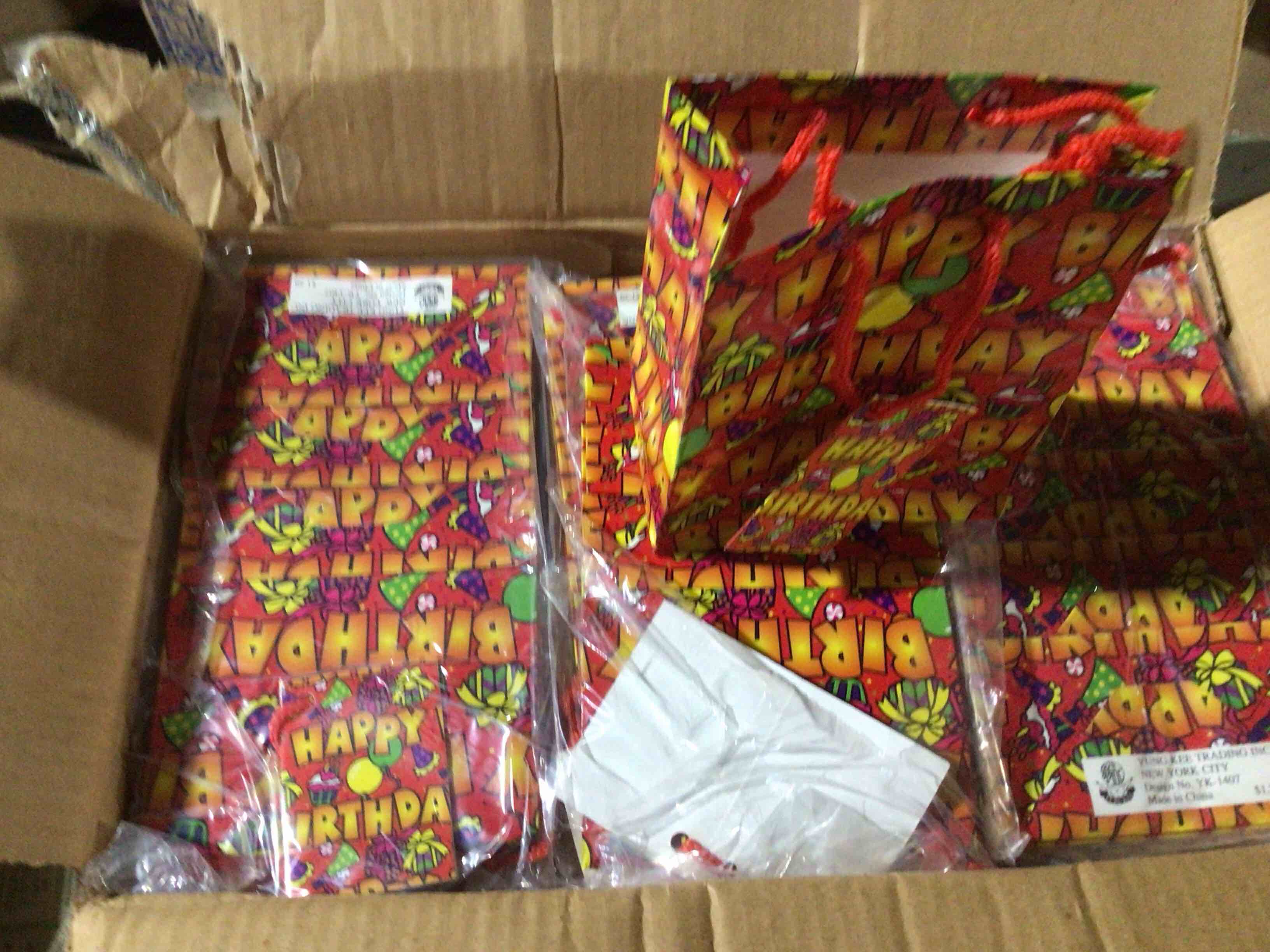 case of 300 paper small (birthday)