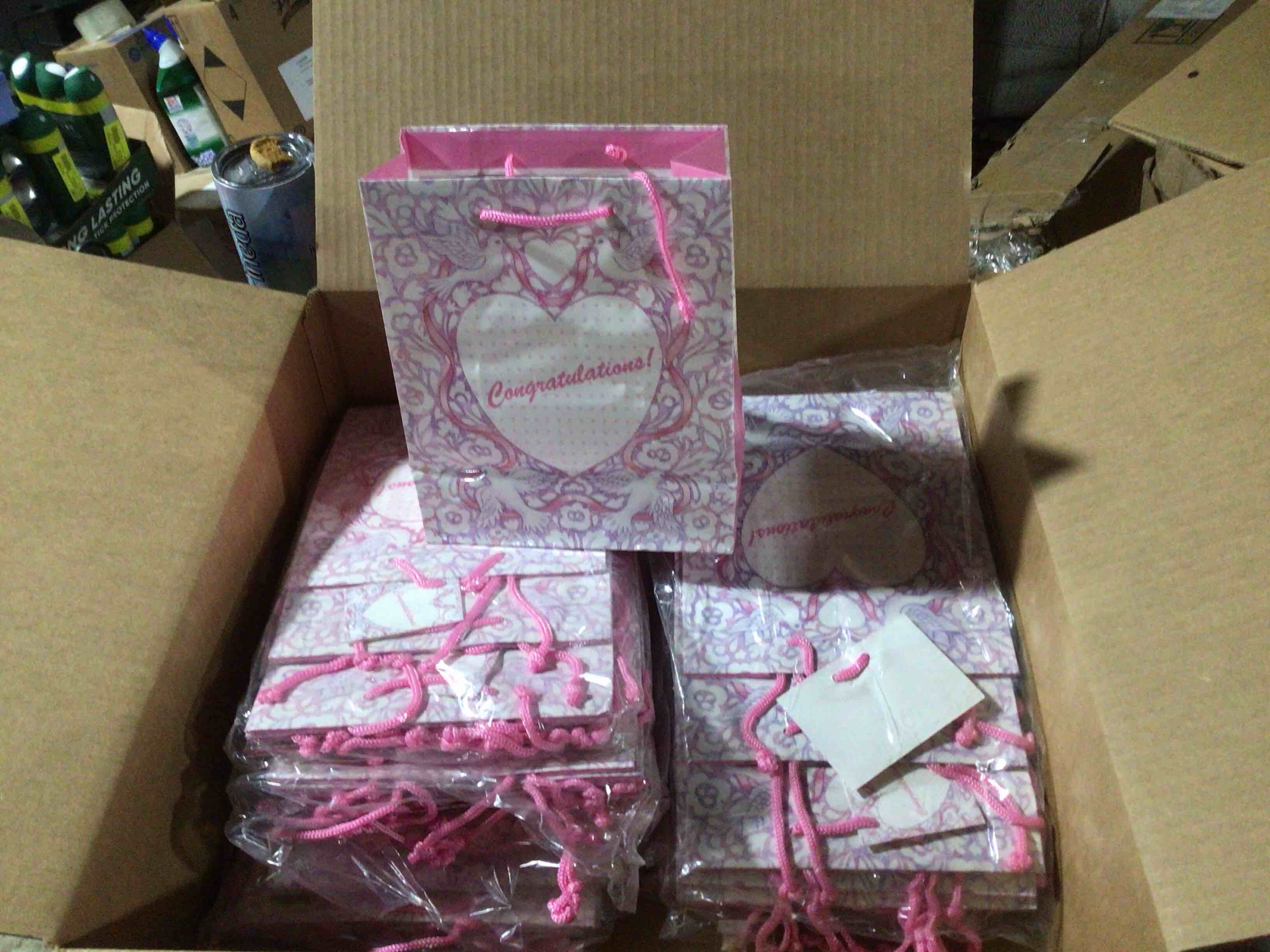 Condition photo showing New/Like New for case of 144 paper small (birthday)