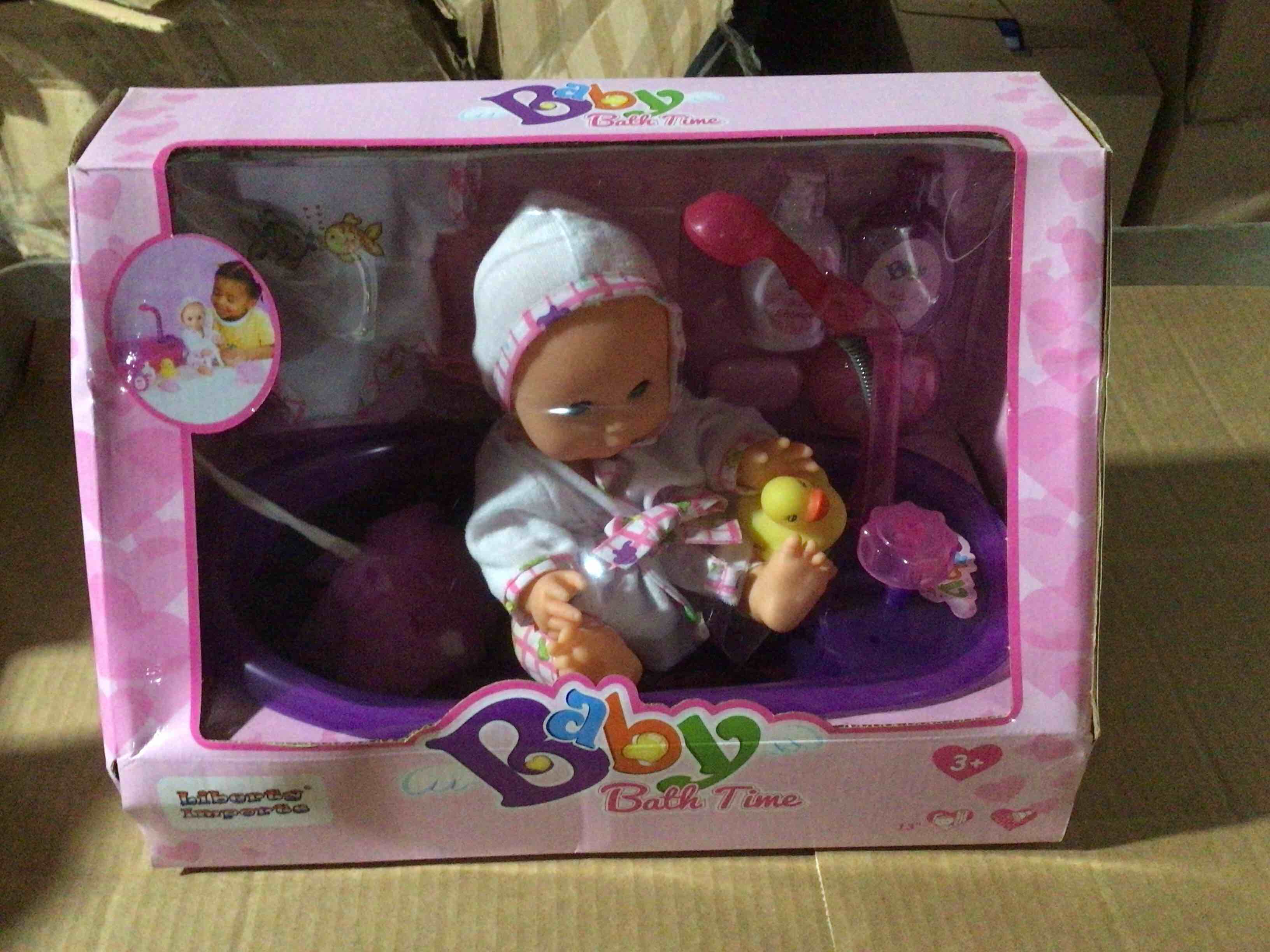 Small baby 13 inch doll bath set for children