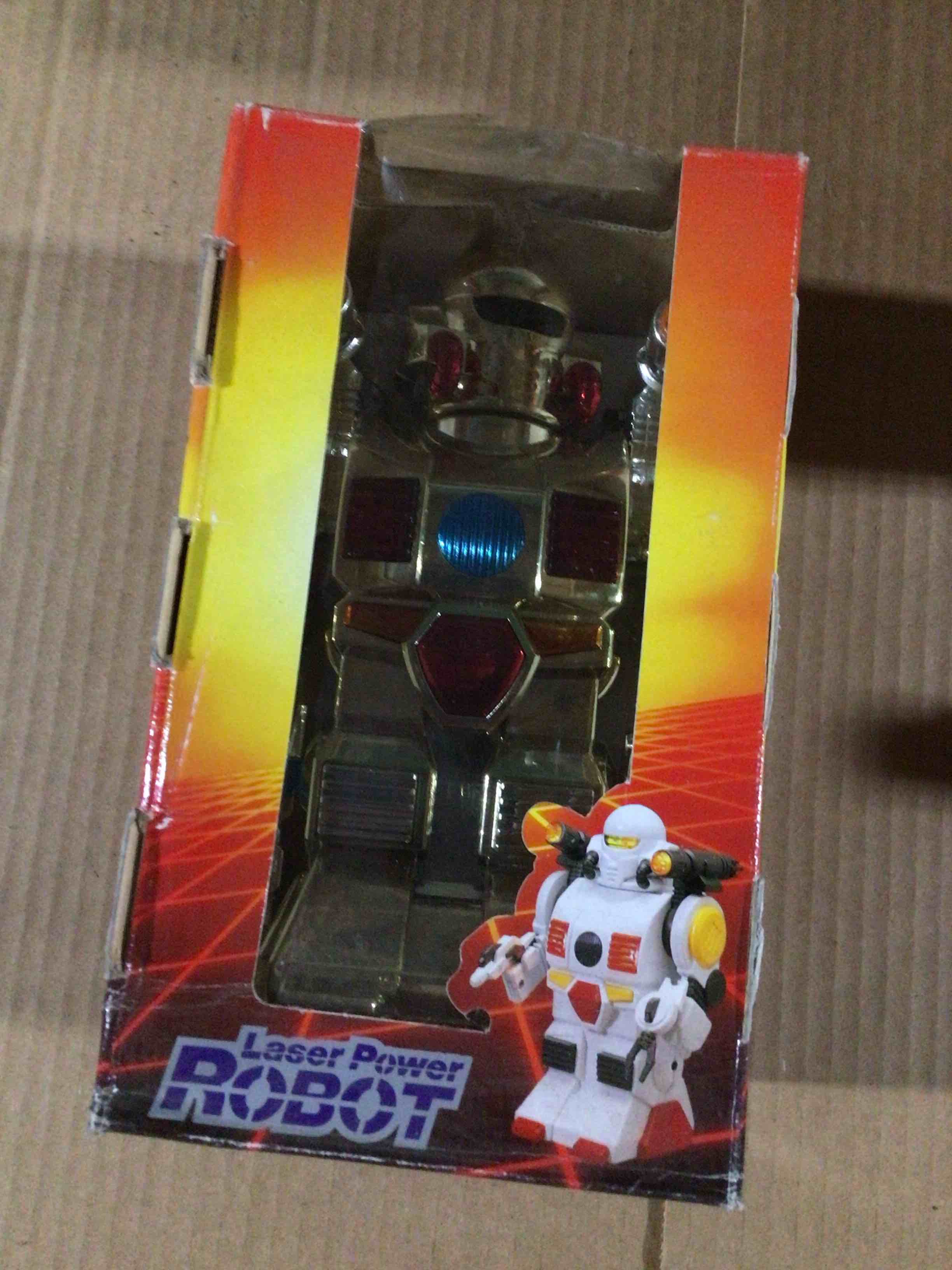 Robot toys laser power battery operated 