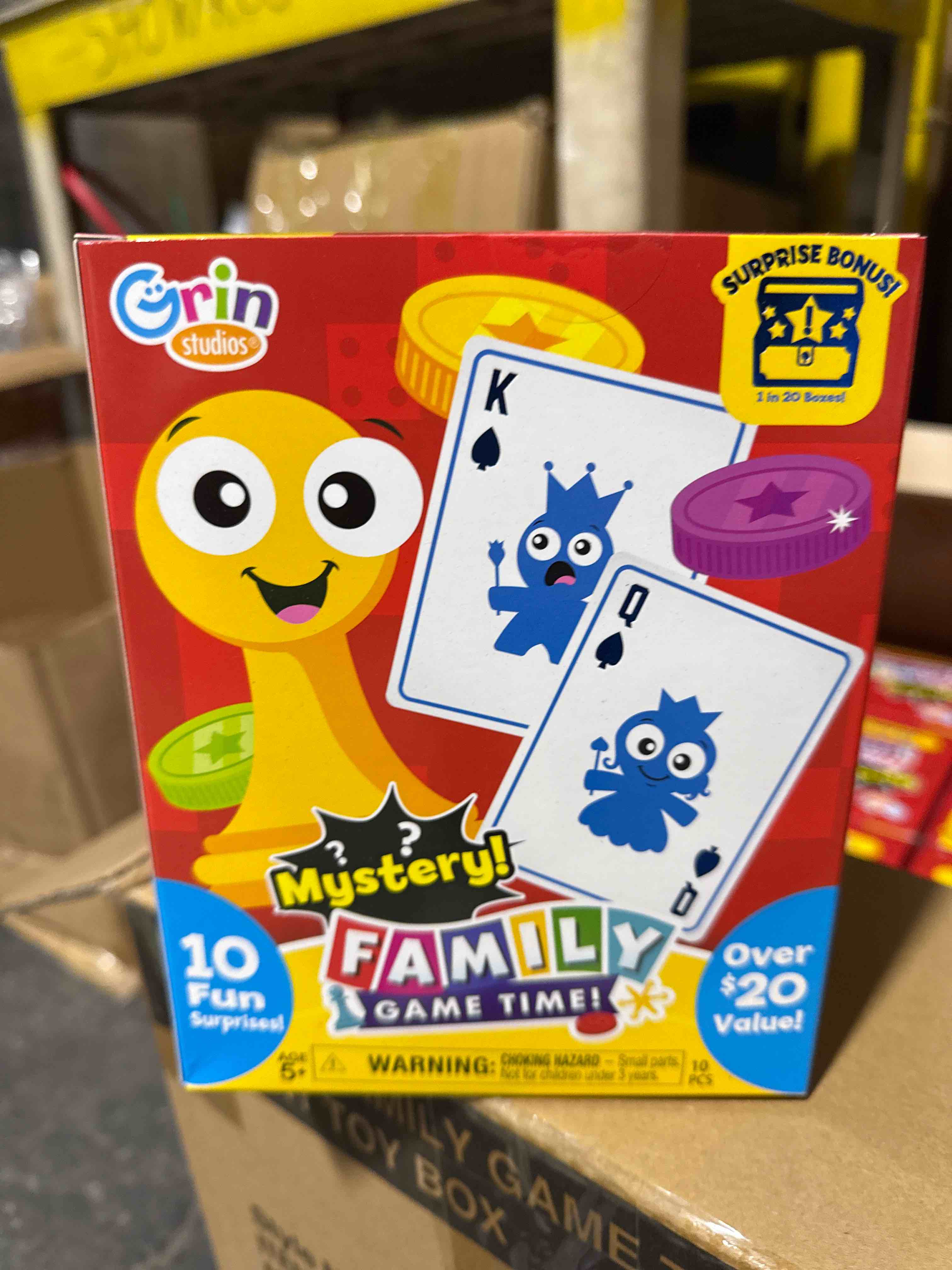 Condition photo showing New/Like New for Mystery Family Game Time 10 Fun Suprises