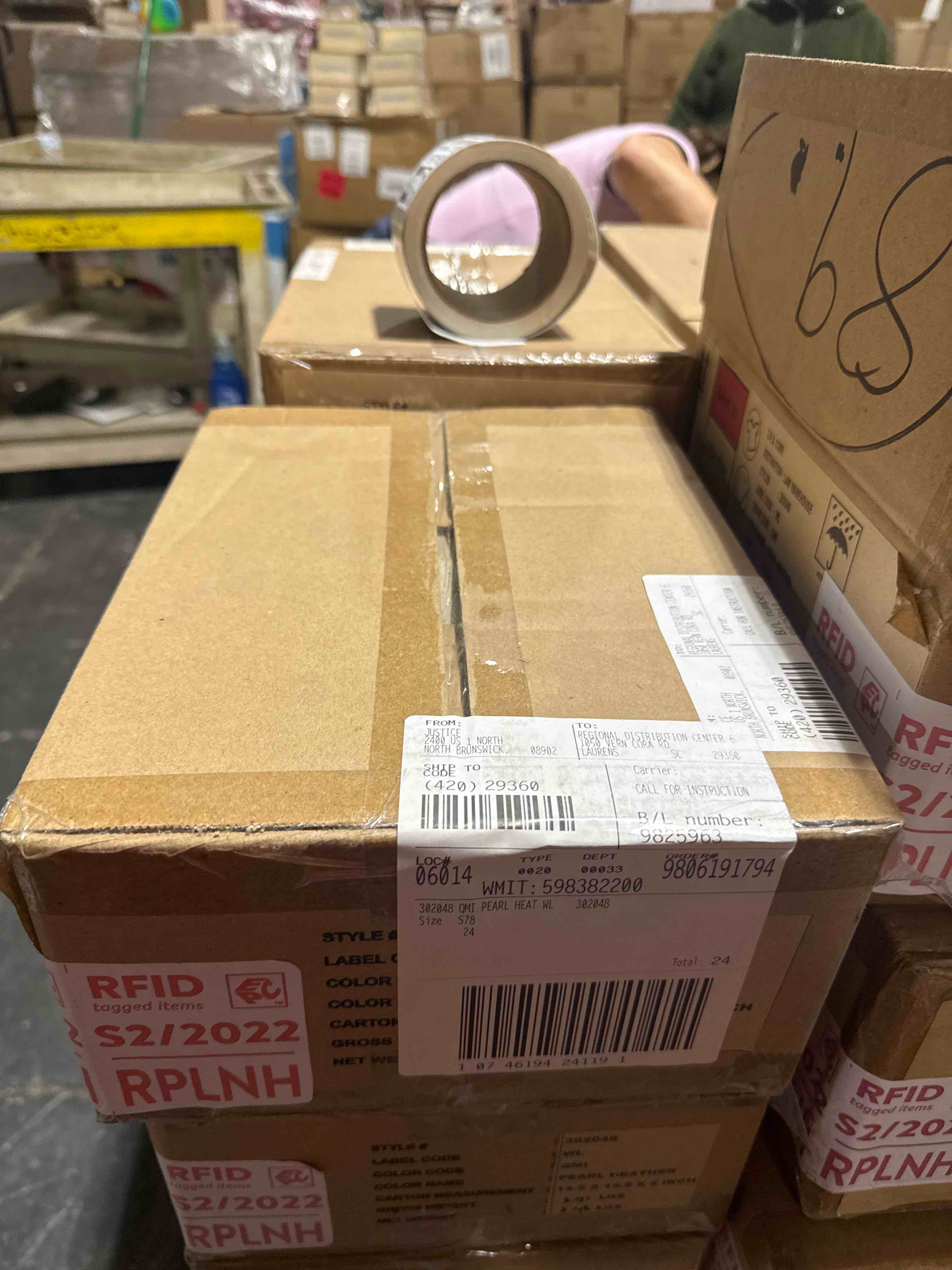 case of 24 justice kids size 7/8 tank 