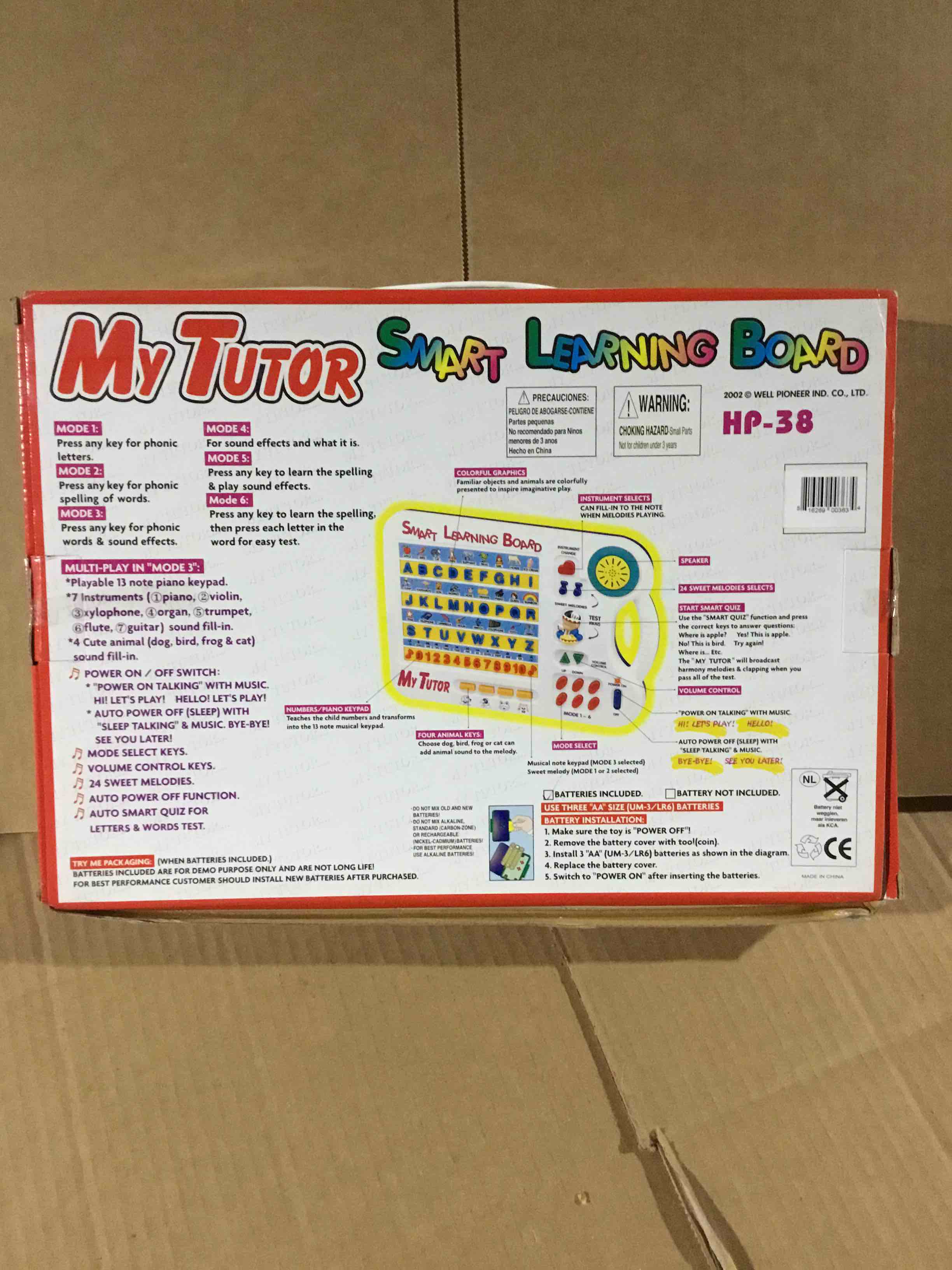 Smart Learning Board , Educational Alphabet with Multi-function “ My tutor”