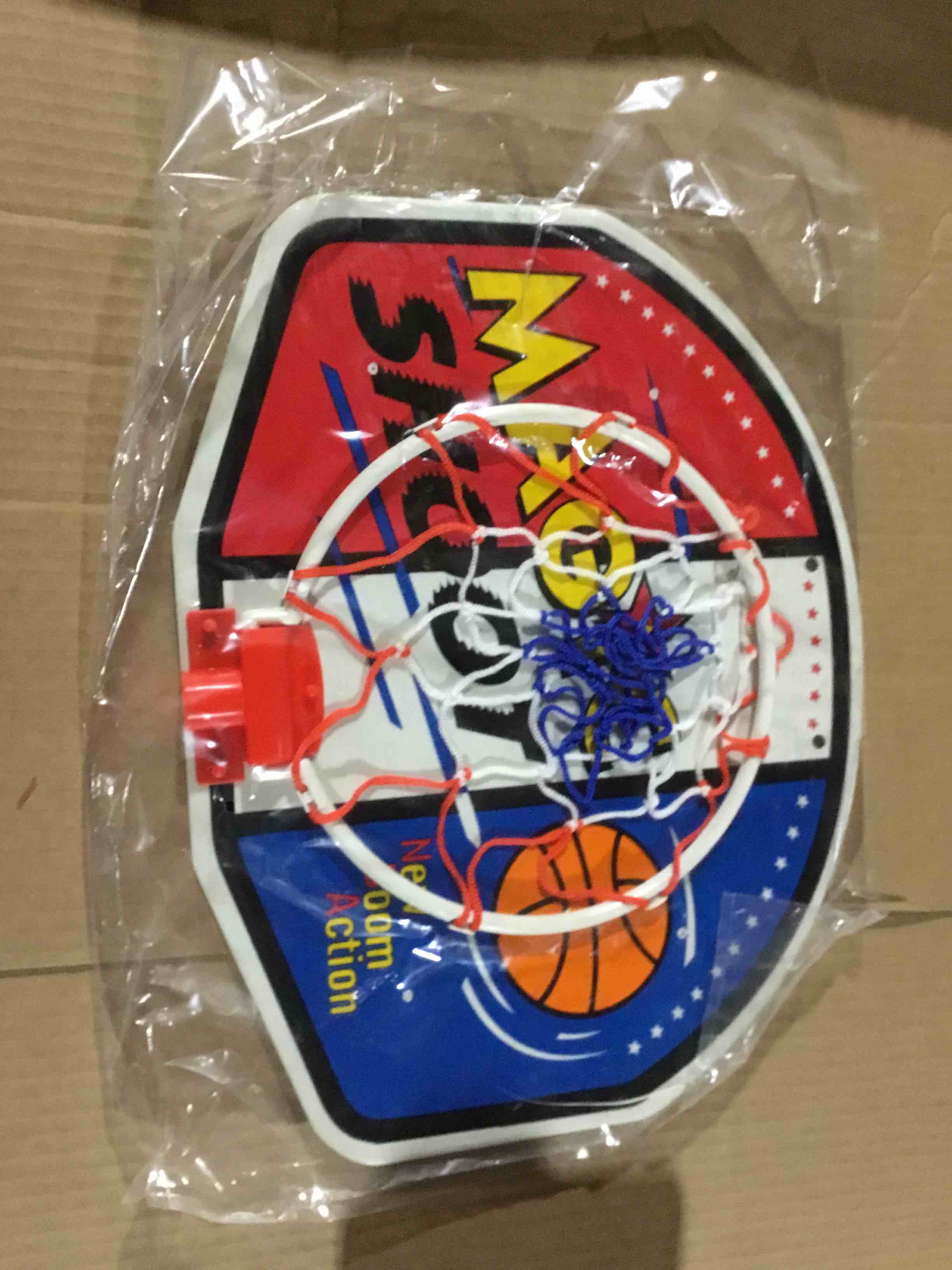 power trc mini basketball hoop for wall, indoor wall set with ball and bom  16 .5 x13 inches 