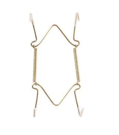 Pack of 6 E-z Handy Helpers Brass Plate Hanger / Holder 