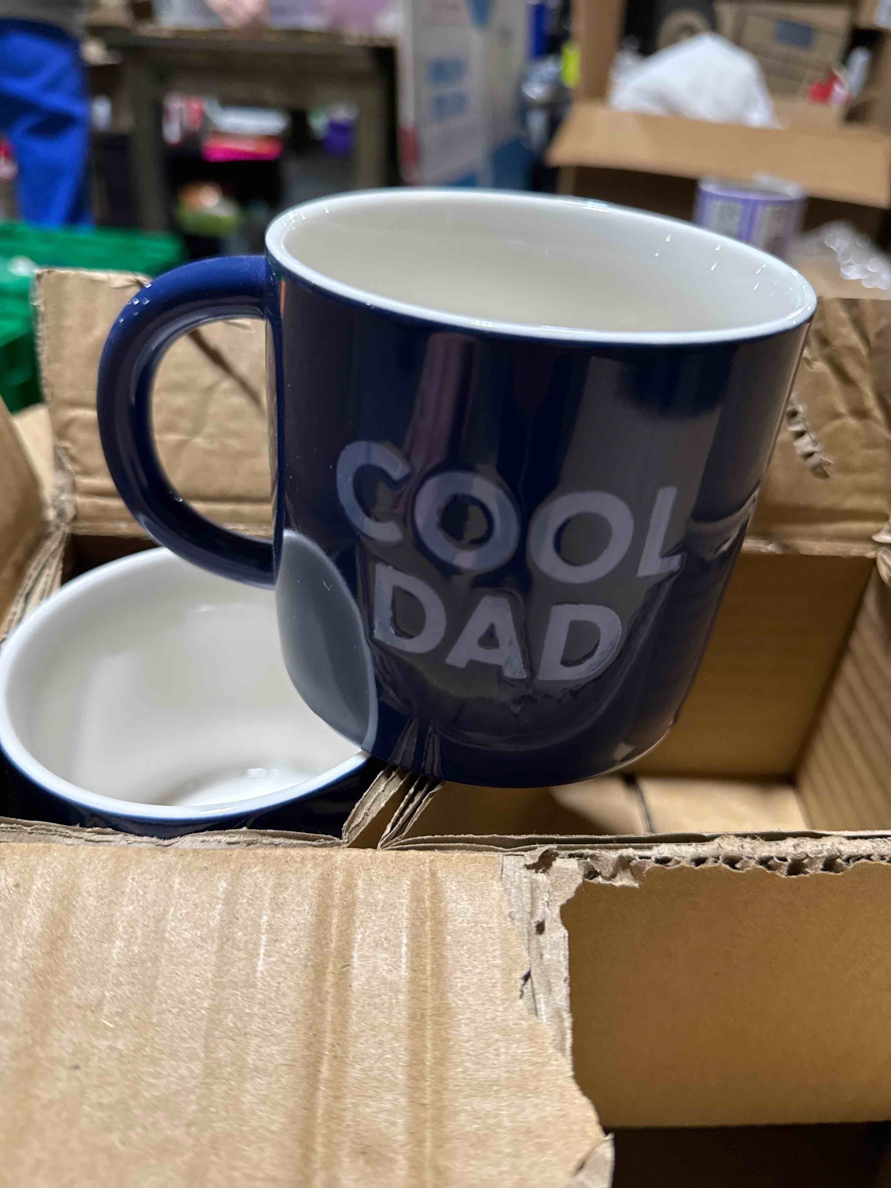 Condition photo showing New/Like New for 16oz Stoneware Cool Dad Mug Blue - Room Essentials™