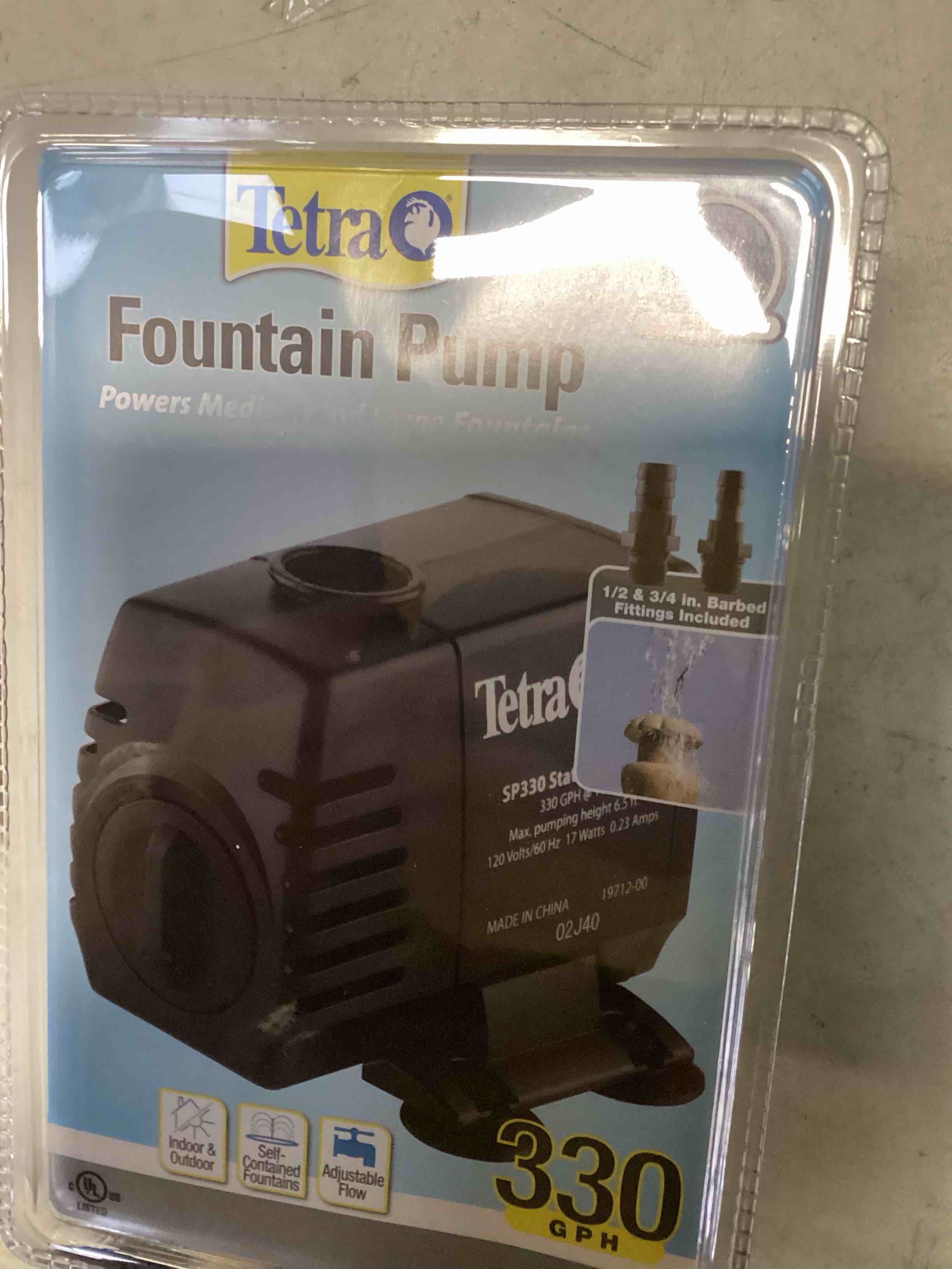 Condition photo showing New/Like New for Tetra Pond Statuary Pump 330 GPH