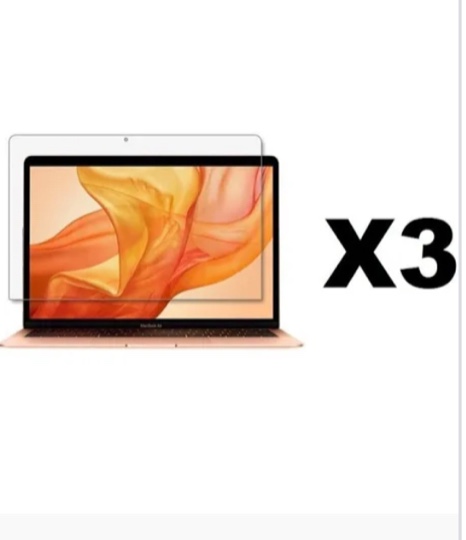 Insten 3 Pack PET Screen Protector Compatible with MacBook Air 13  Retina and MacBook Air 13   Clear