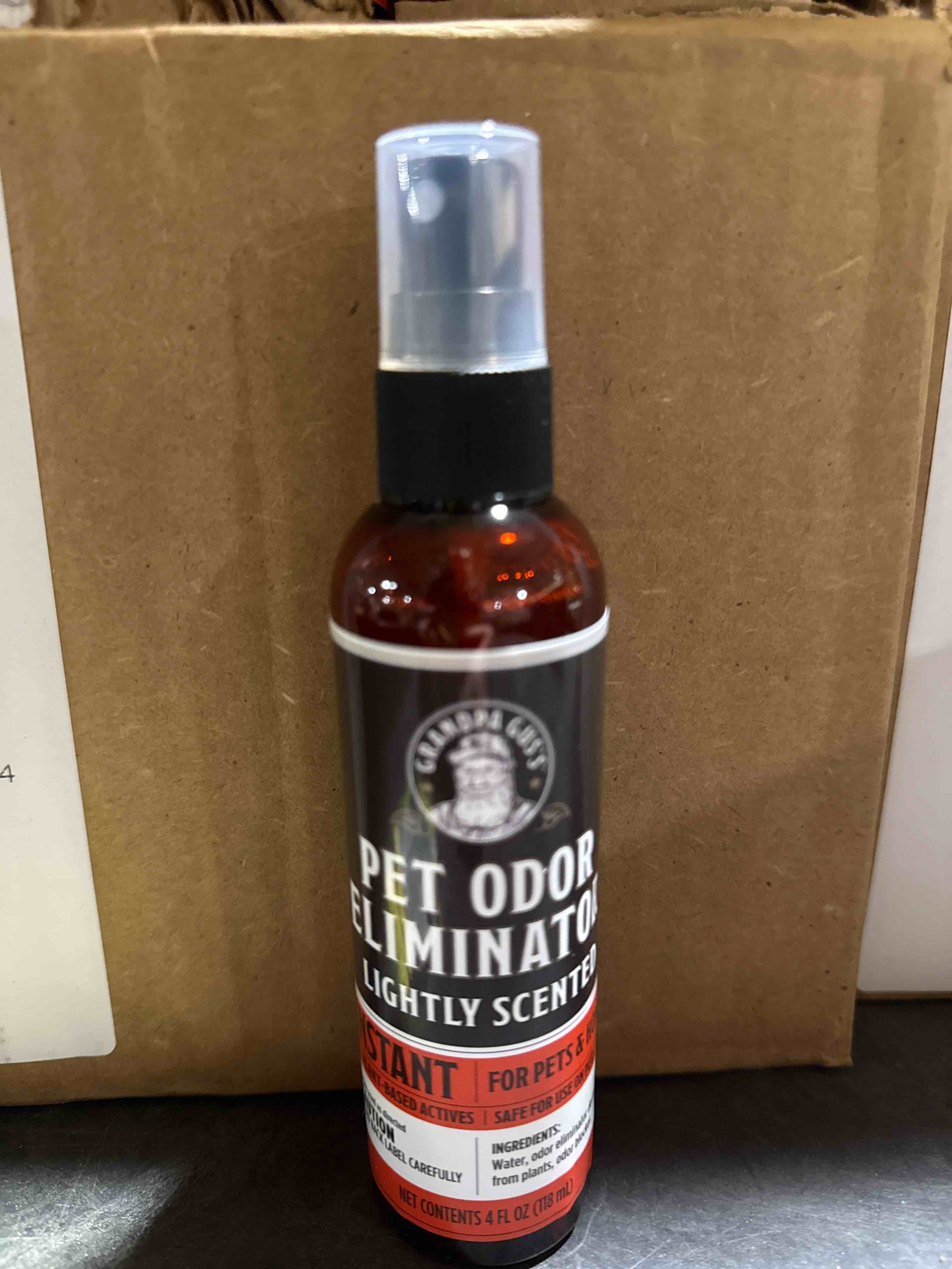 Grandpa Gus’s pet odor eliminator lightly scented  4 ounce