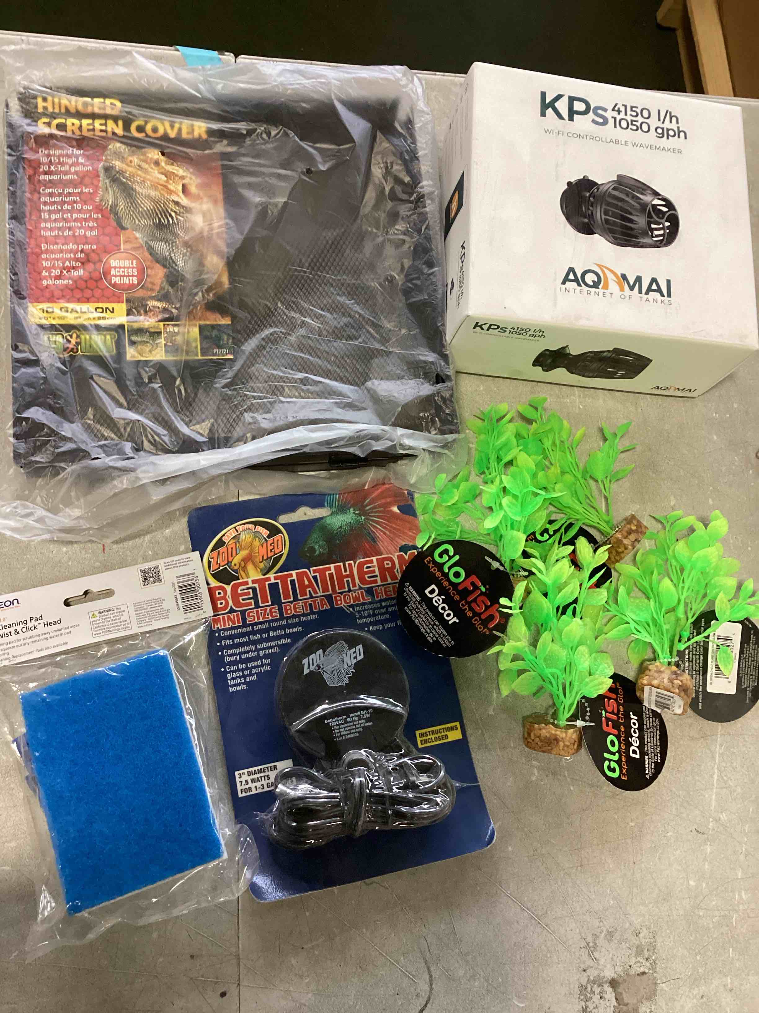 Condition photo showing New/Like New for Assorted (Items For Tanks) Essentials, Variety of items 