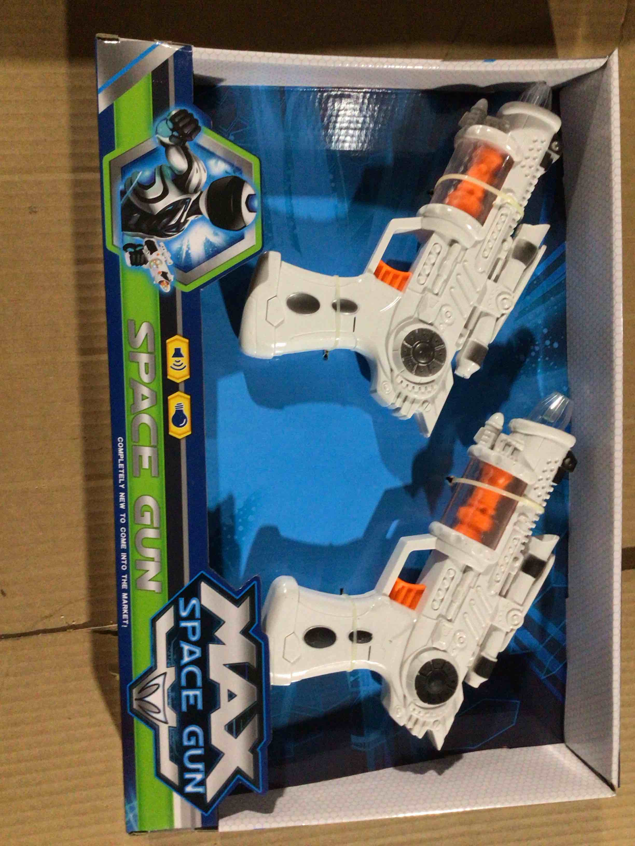 Set of two laser toy pistols model space gun from max space ,with light and sounds
