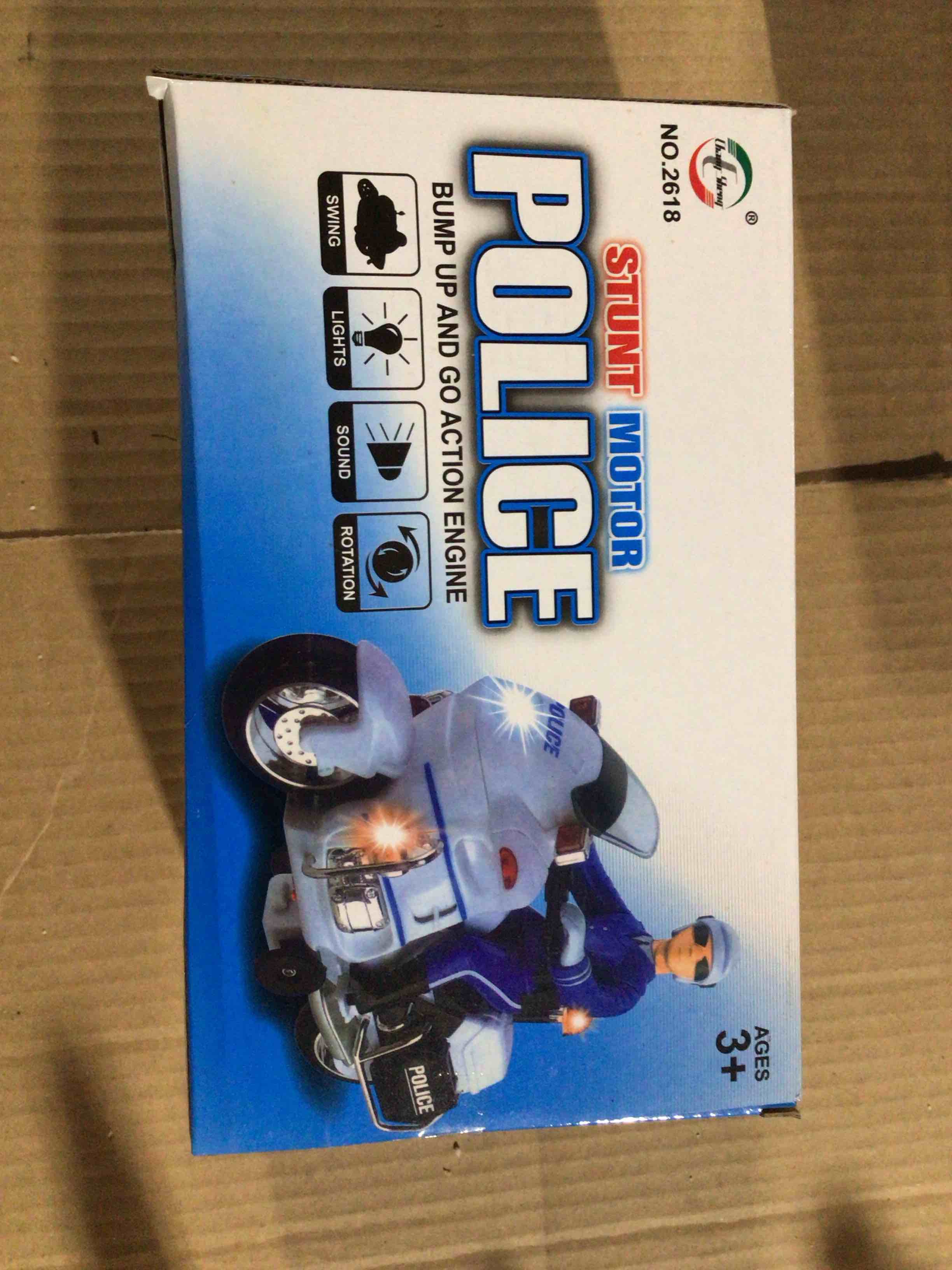 police toy motorcycle with “bump and go “ action ( bump and go)