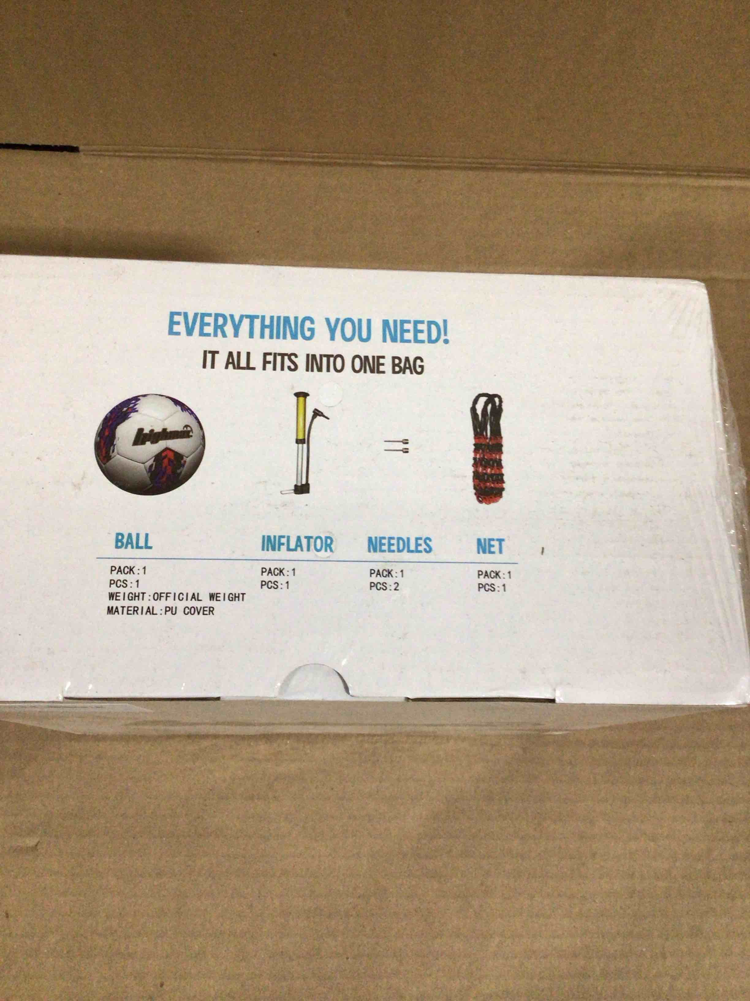 Highmax Soccer Ball set Includes ball, inflator, needles, net, 