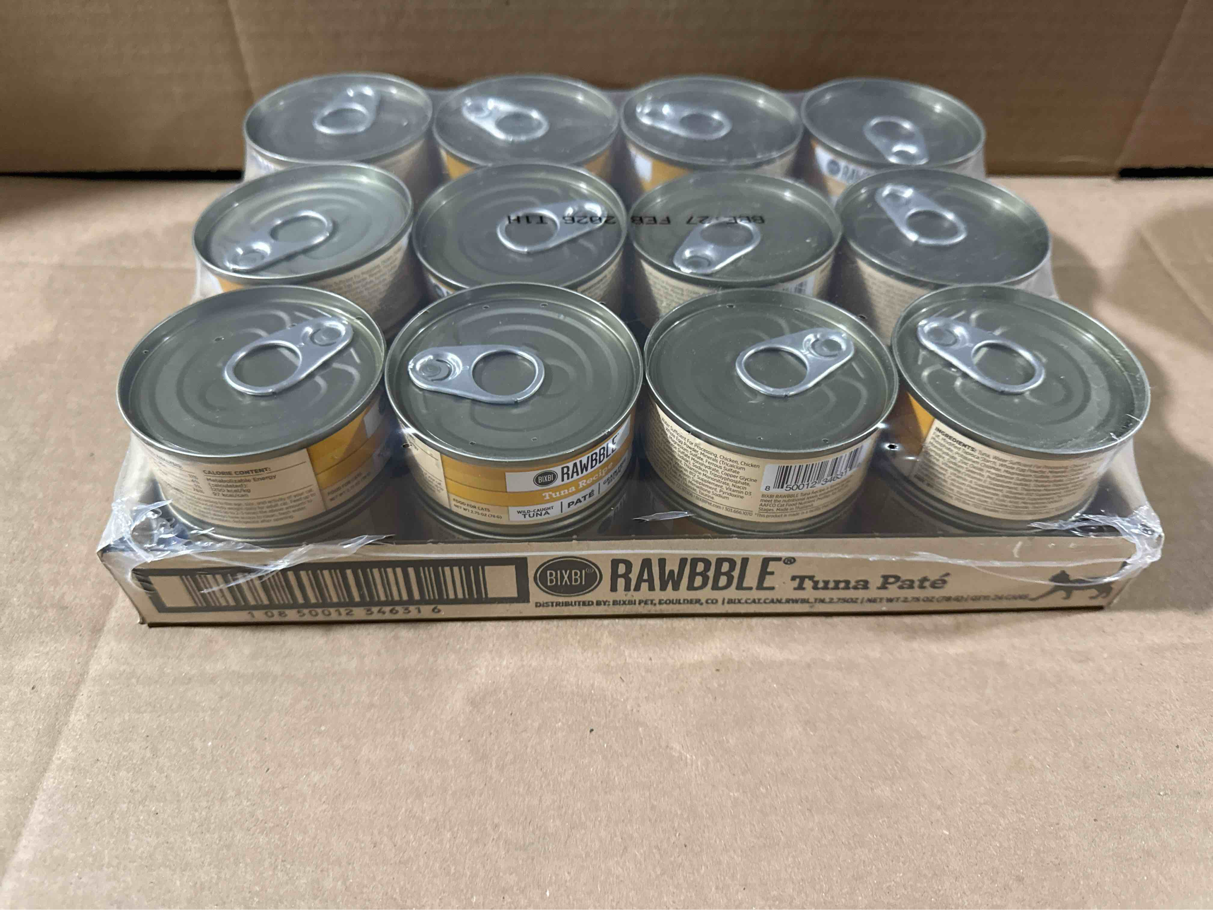case of 24 rawbble tuna pate wet cat food case of 24 