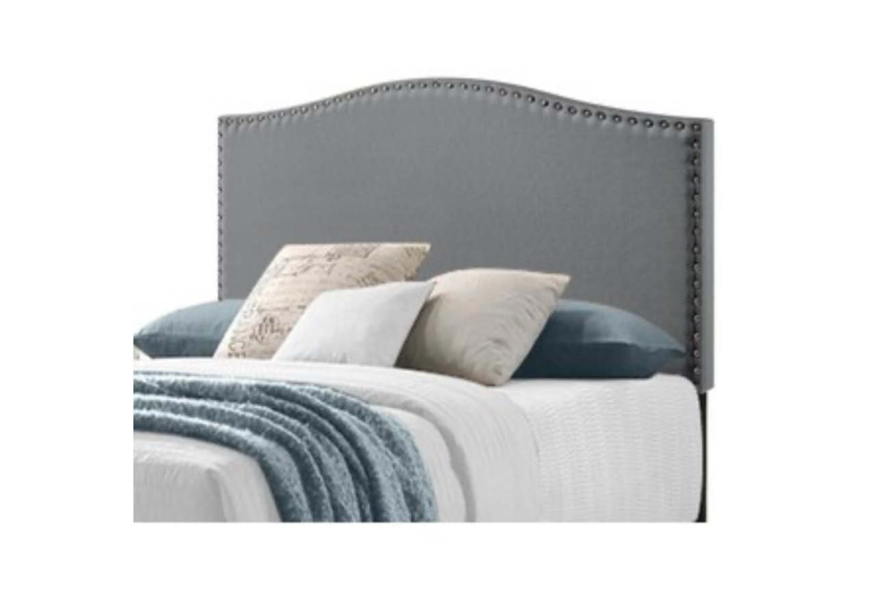 brand new belle isle ivey upholstered headboard full gray