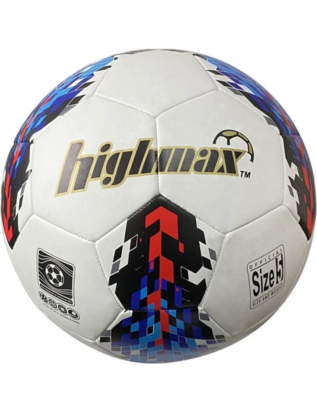 Highmax Soccer Ball Official Size Weight Ball W/Pump Needle & Net