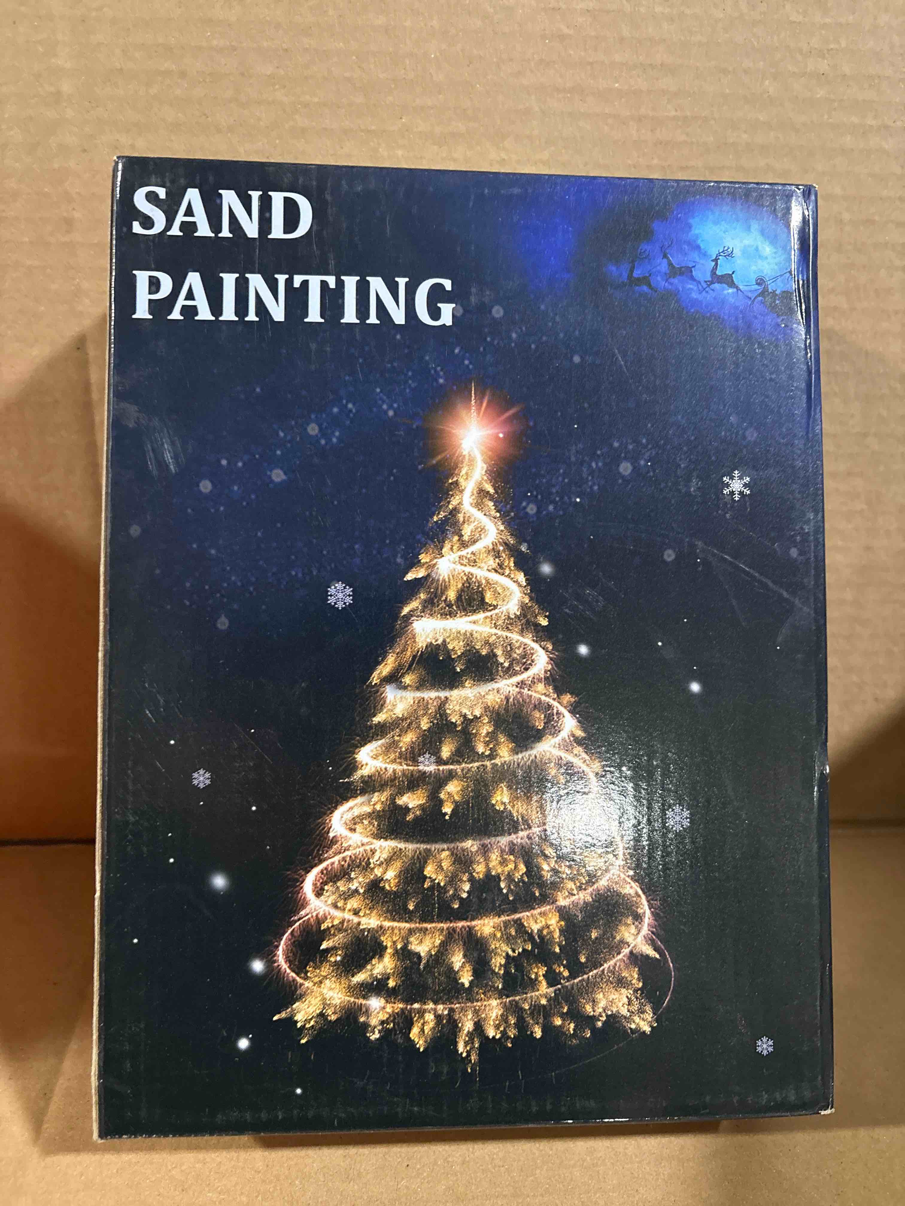 szoranct sand painting merry Christmas gift set 
