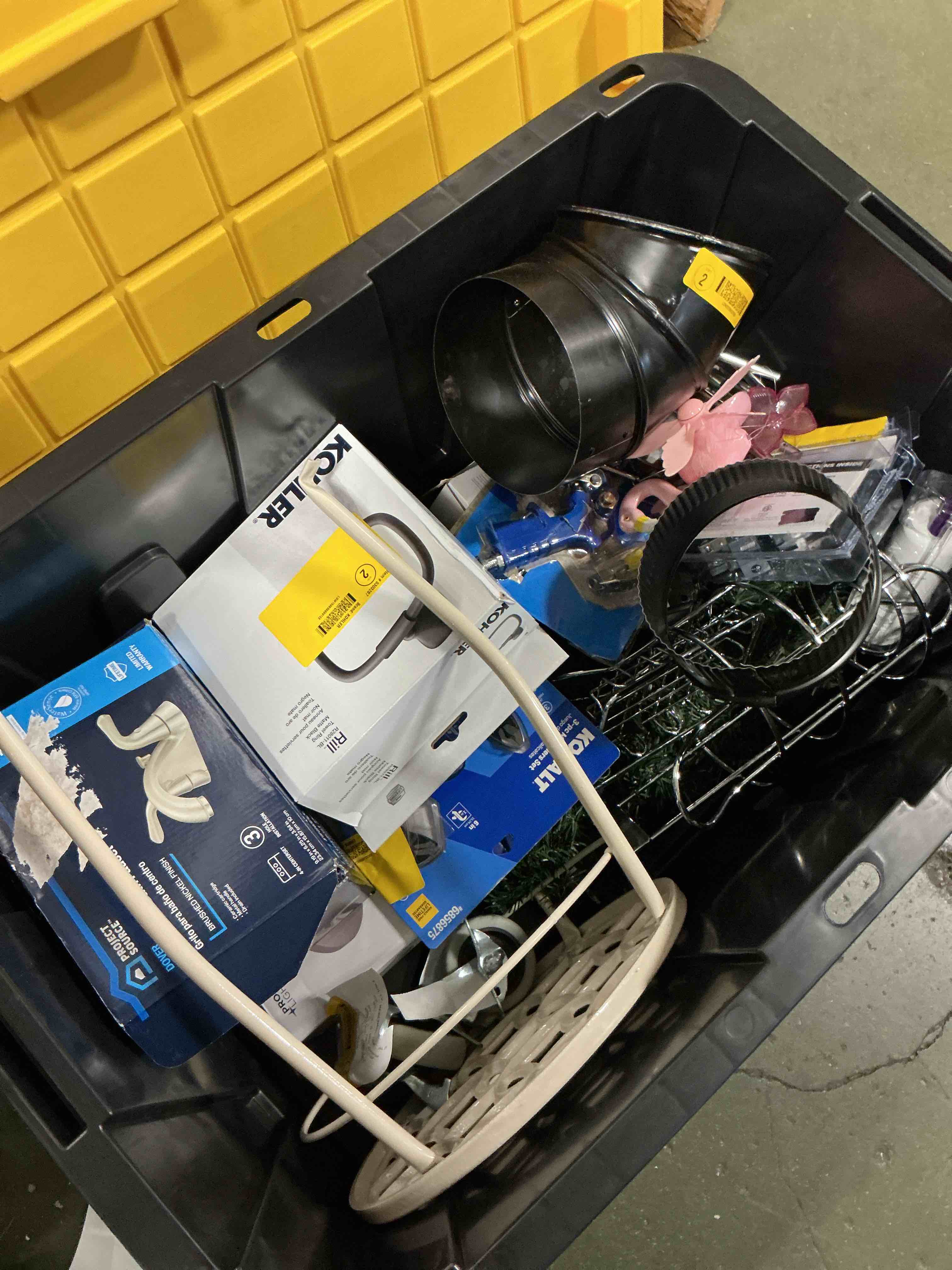 Condition photo showing As Is for Assorted Home Improvement Lot (Small Tools, Screw, Home Accessories, etc.)