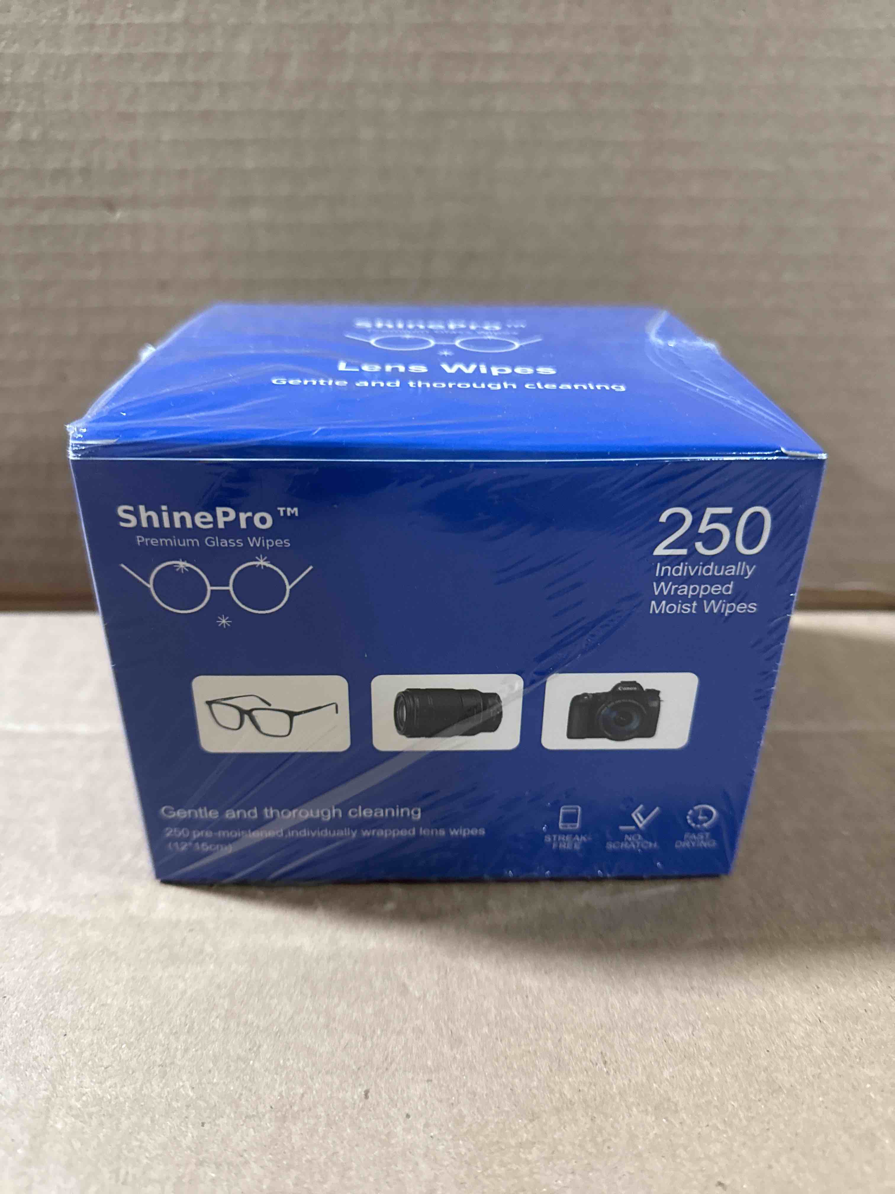 ShinePro Lens Wipes 250 count 