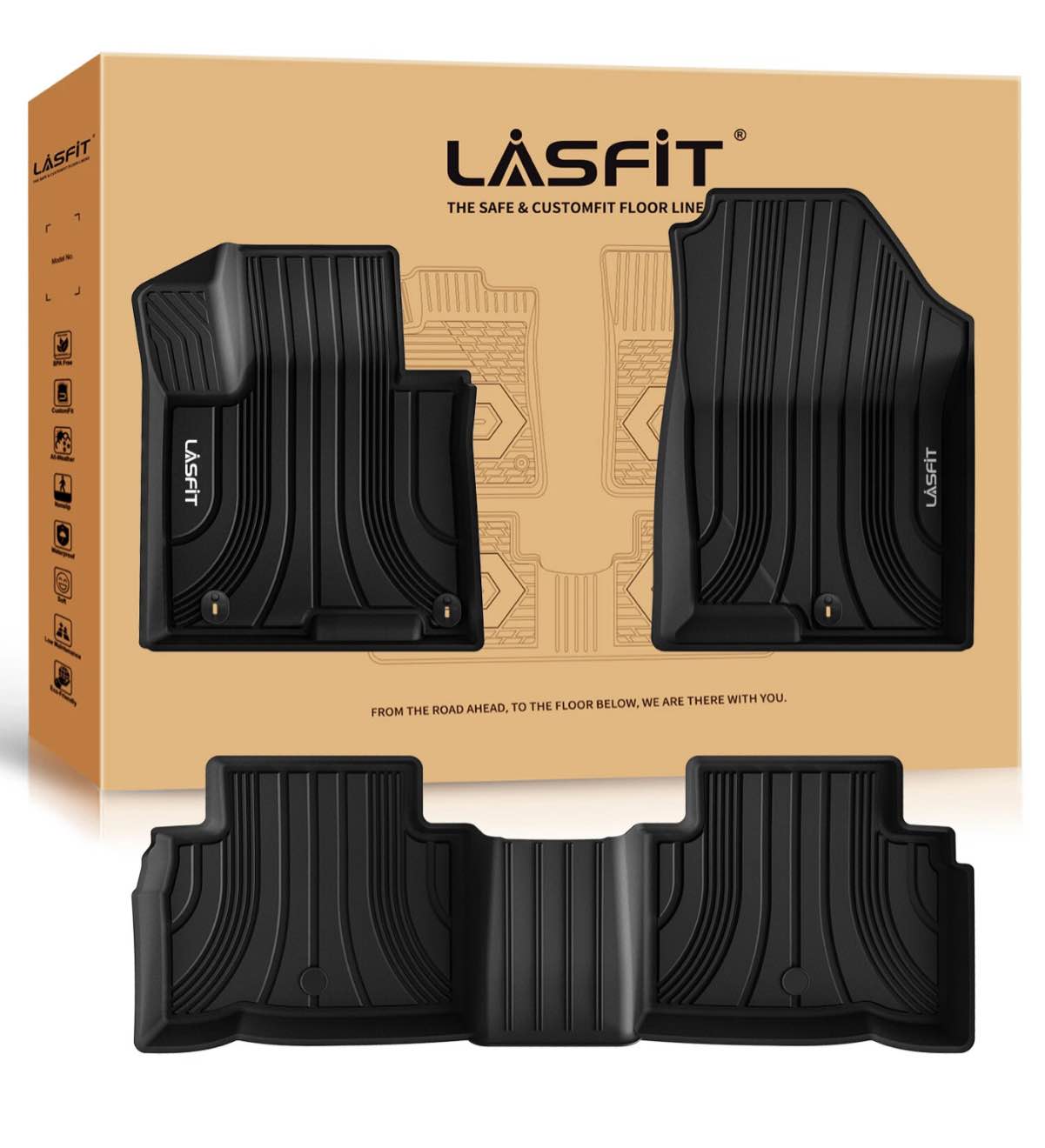 Lasfit Floor Mats for Hyundai Tucson 2022-2026 Gas Custom Protection Floor Liner
