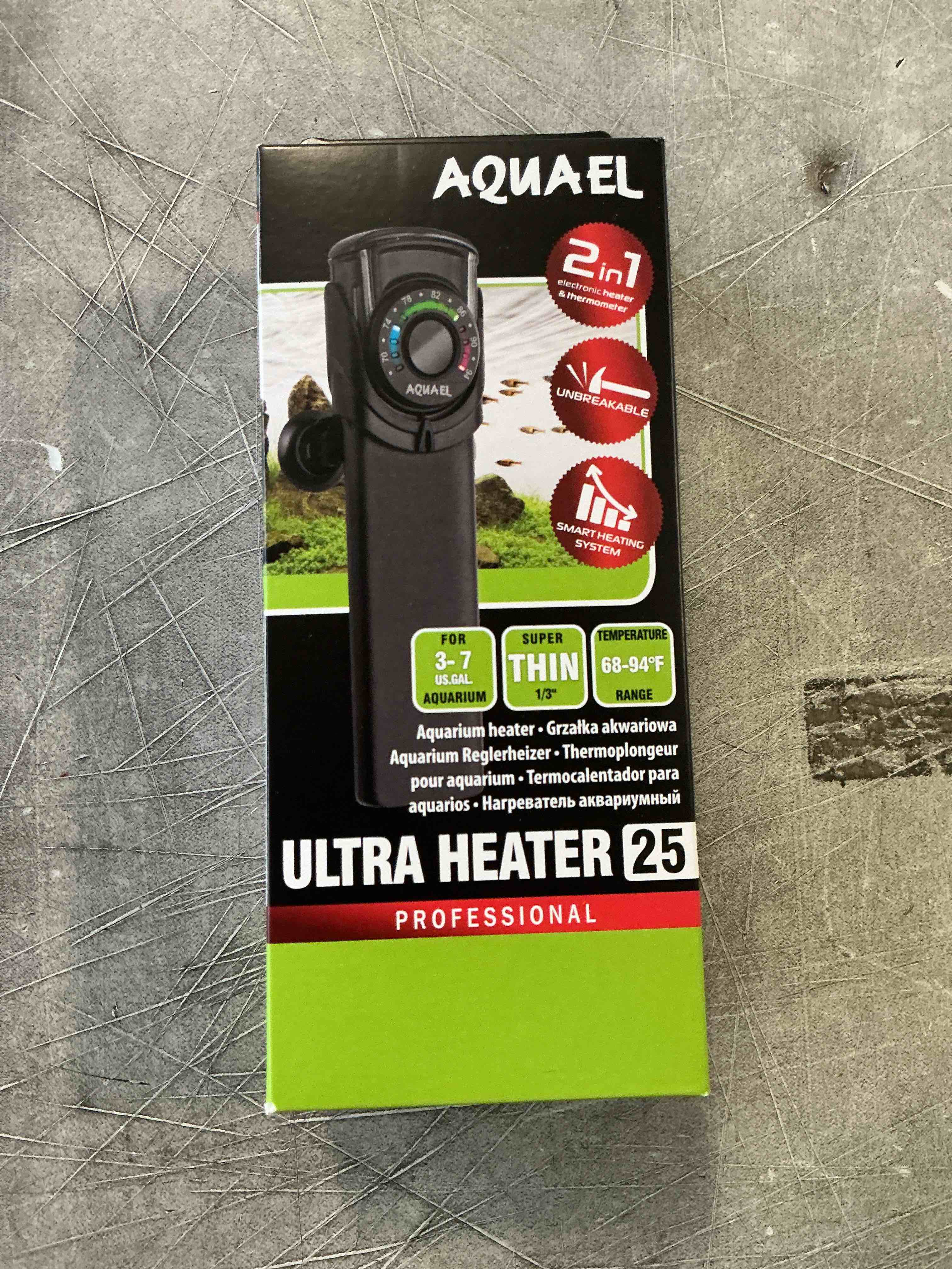 Condition photo showing New/Like New for Aquael Ultra Aquarium Heater for Freshwater & Saltwater Aquariums - 25 Watt, 3-7 Gallon 25 Watt / 3 - 7 Gallons