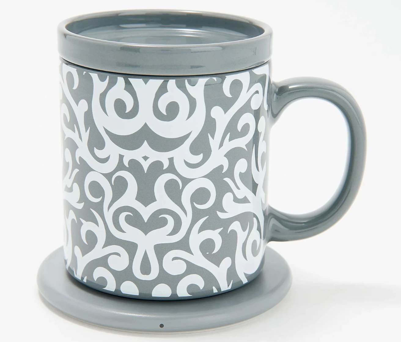 temptations ceramic mug with charging base 