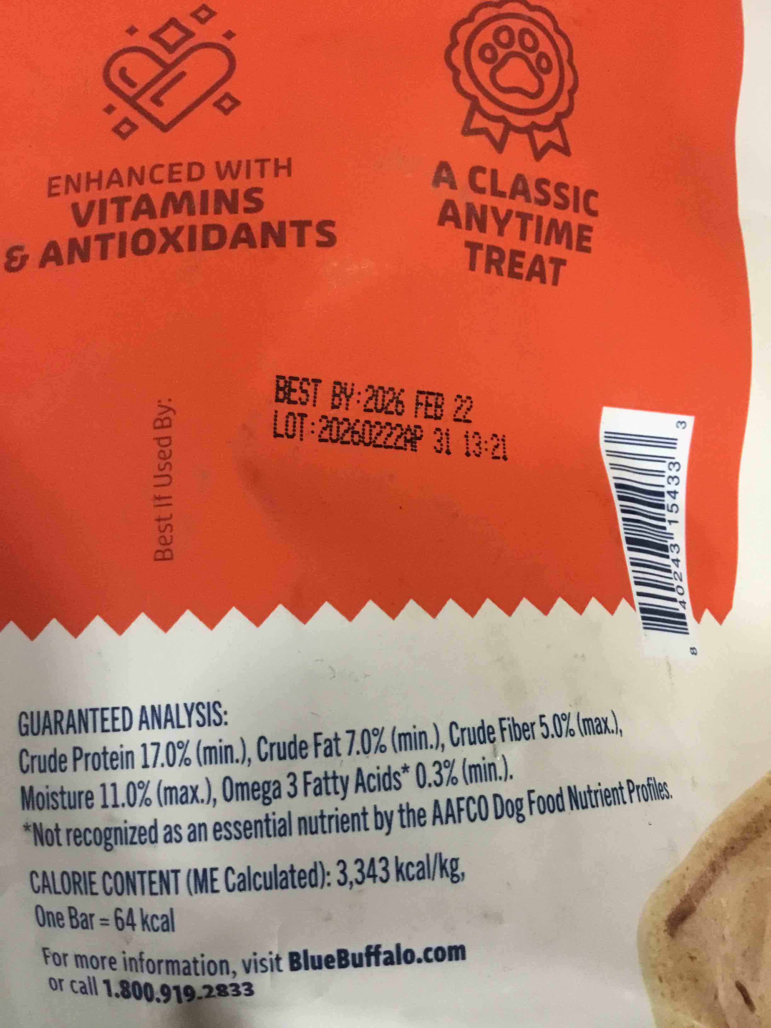 Blue Buffalo Health Bars Oven-Baked with Natural Ingredients, Bacon, Egg & Cheese Mini Crunchy Dog Biscuits, 32 oz