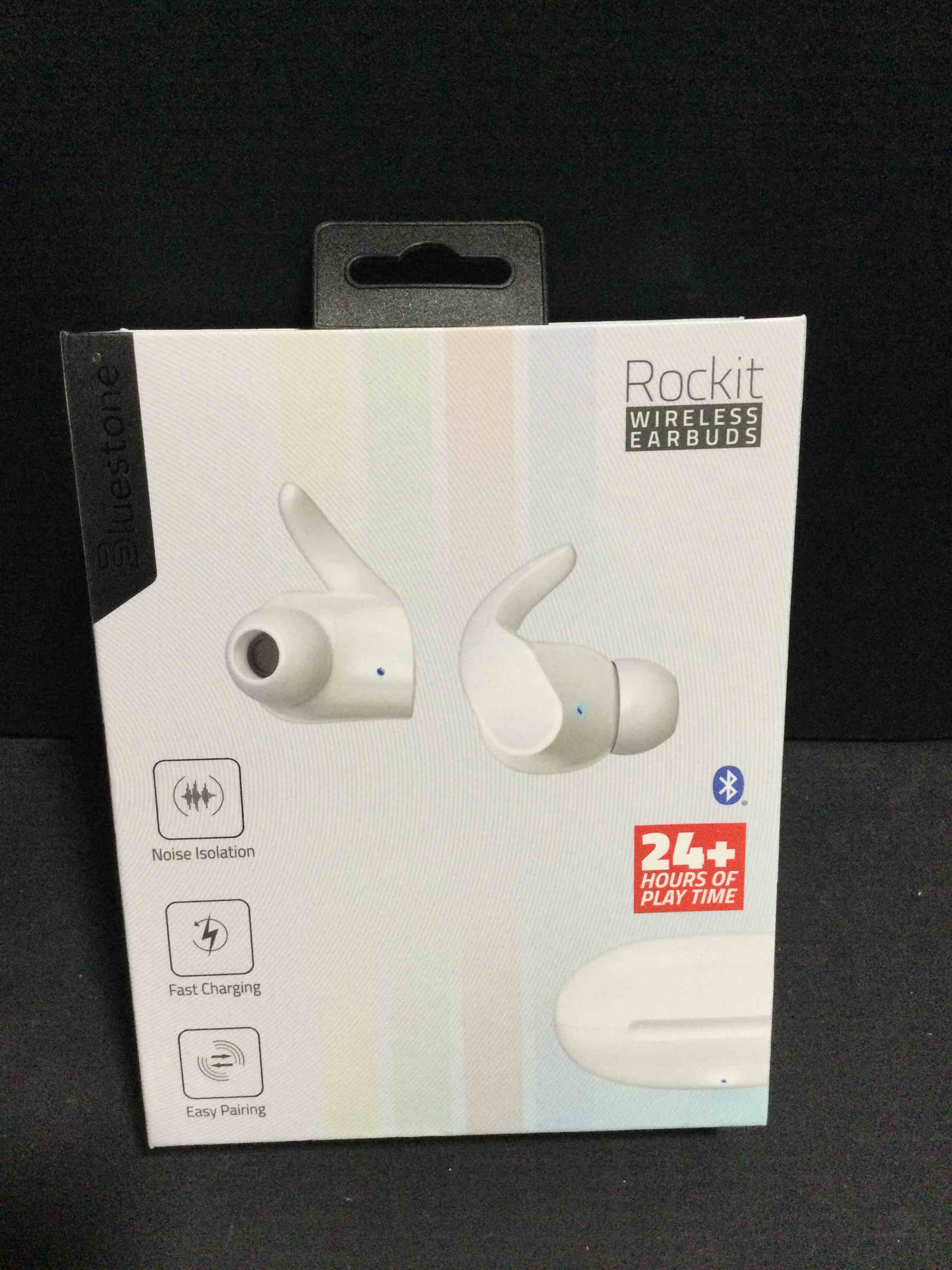 rockit wireless earbuds, white 