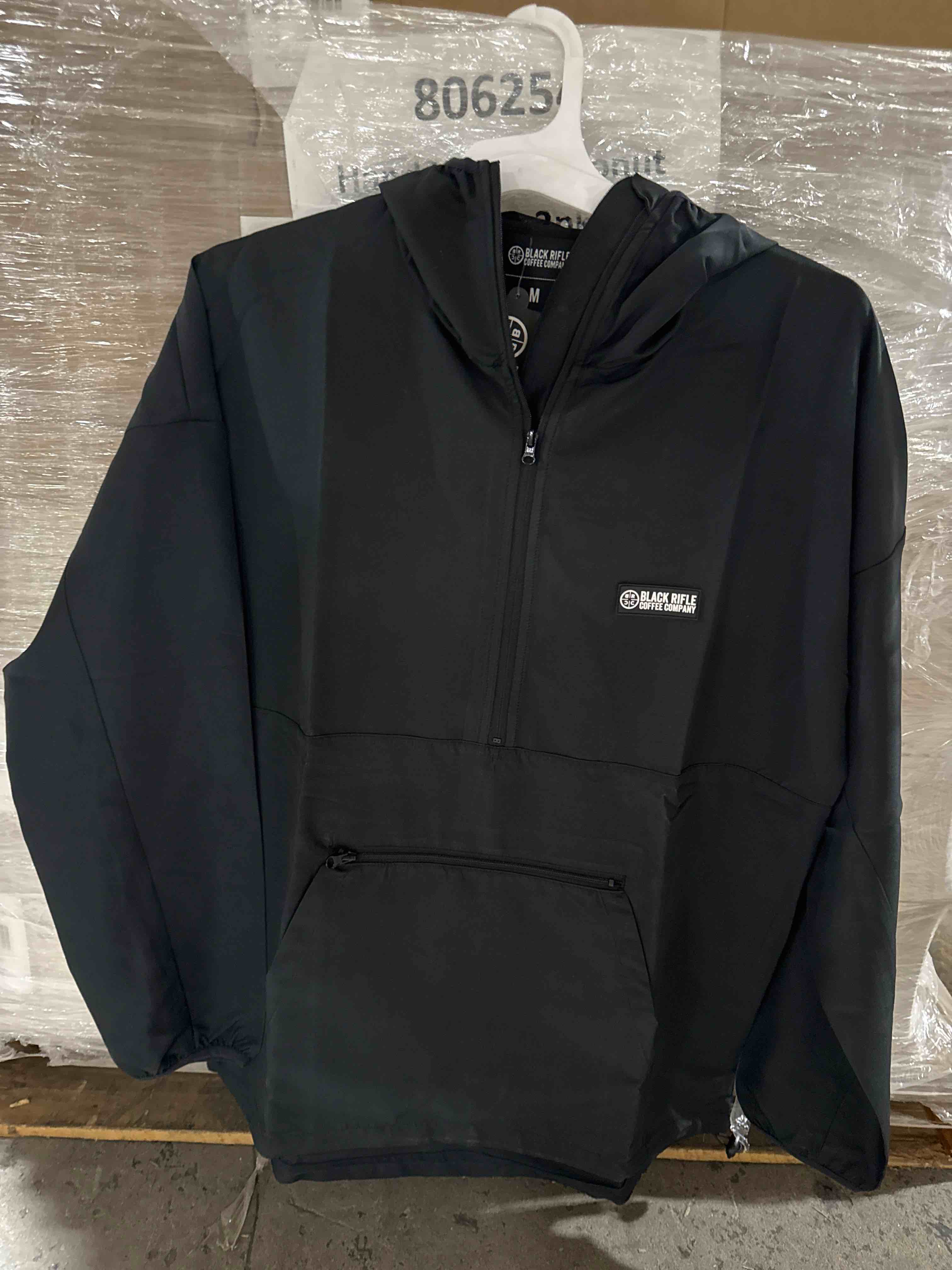 Size Medium Black rifle, coffee, company, black, and windbreaker
