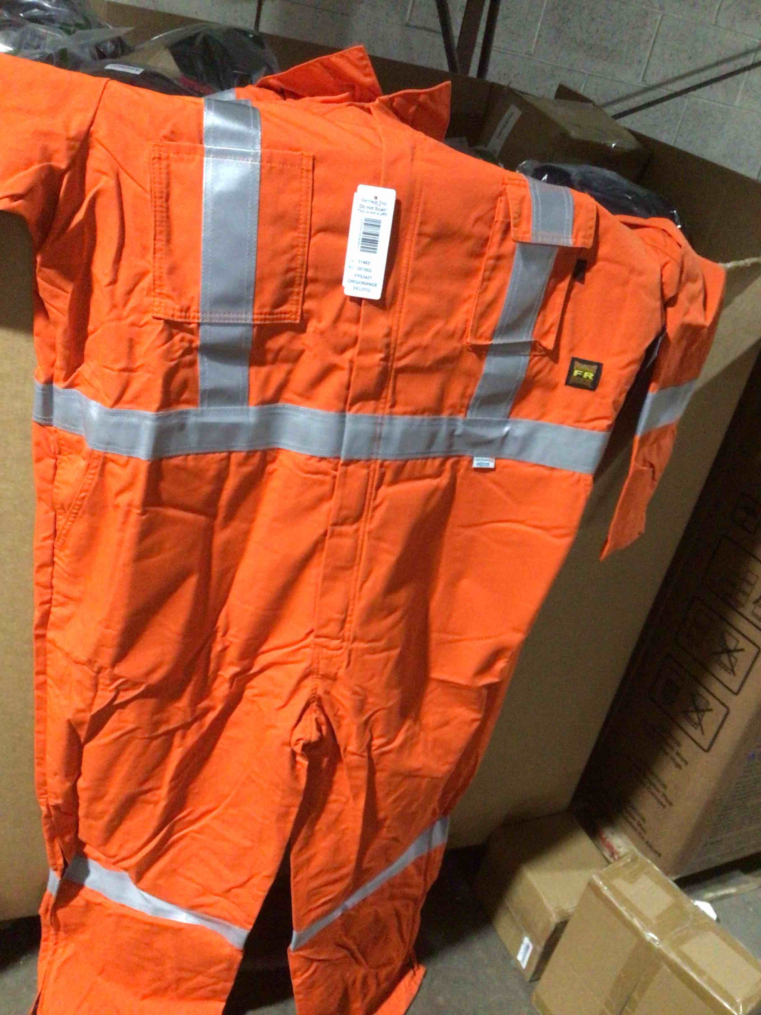 DUCK INSULATED SAFETY COVERALL, size 46